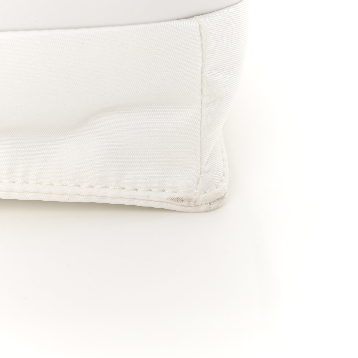 Re-Nylon Vitello Padded Small Flap Shoulder Bag White