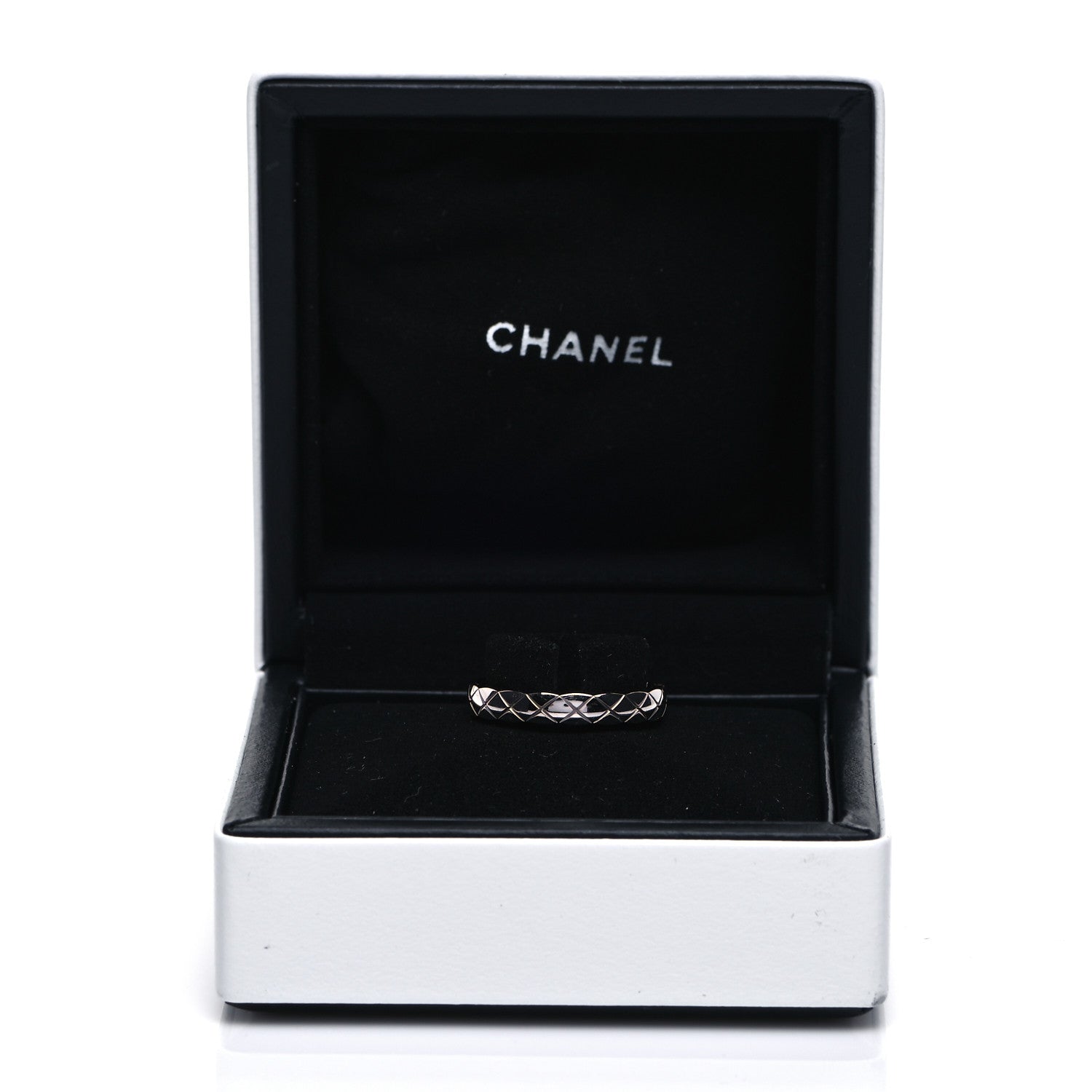 Chanel 18K White Gold Mini Coco Crush Ring 51 5.75 5 of 5