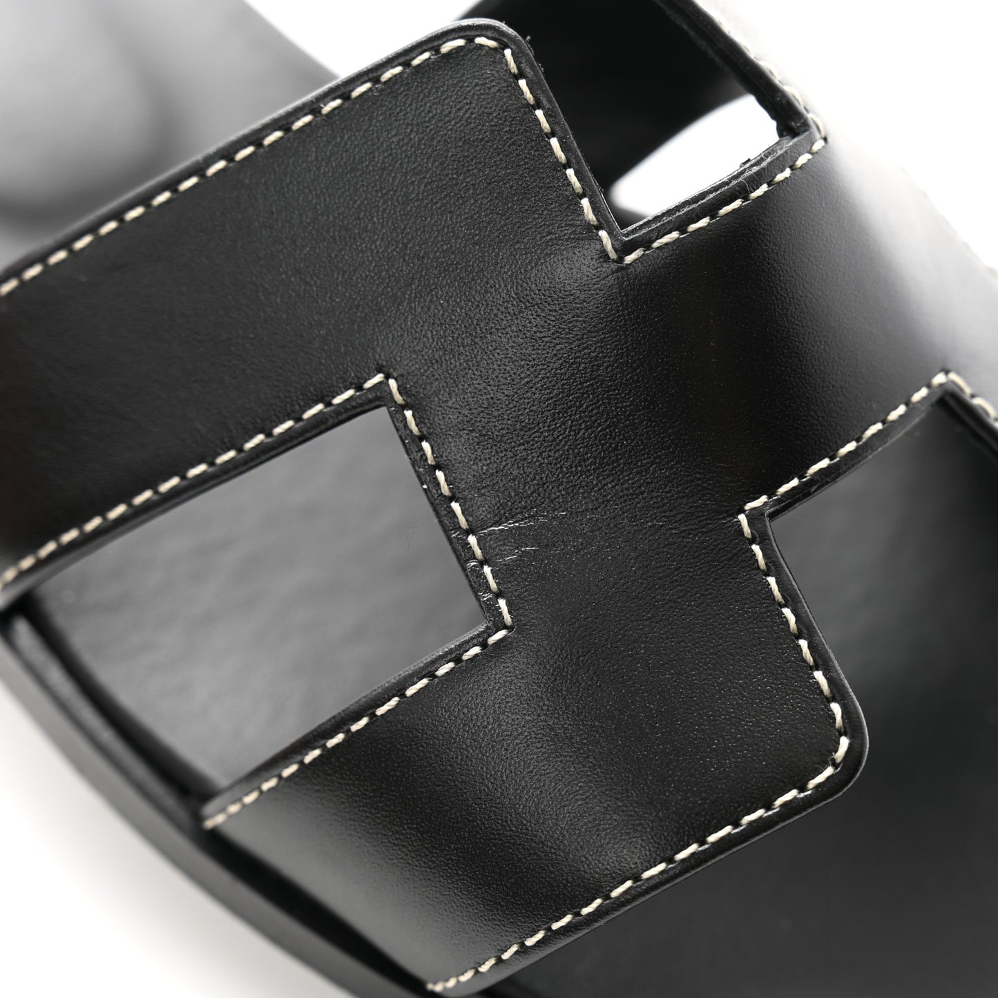 Box Calfskin Oran Sandals 39 Black