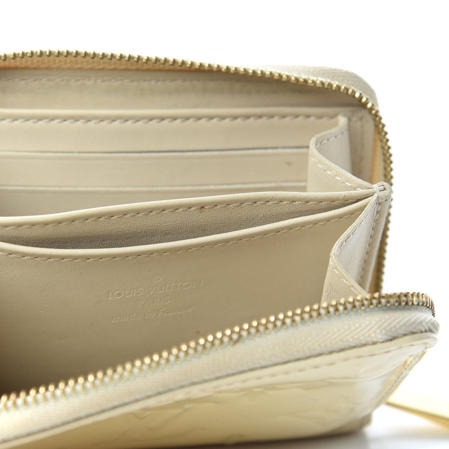 Vernis Zippy Coin Purse Blanc Corail