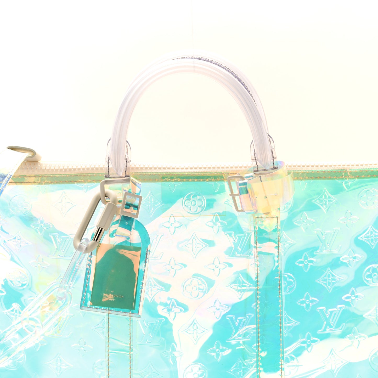 PVC Monogram Keepall Bandouliere 50 Iridescent Prism