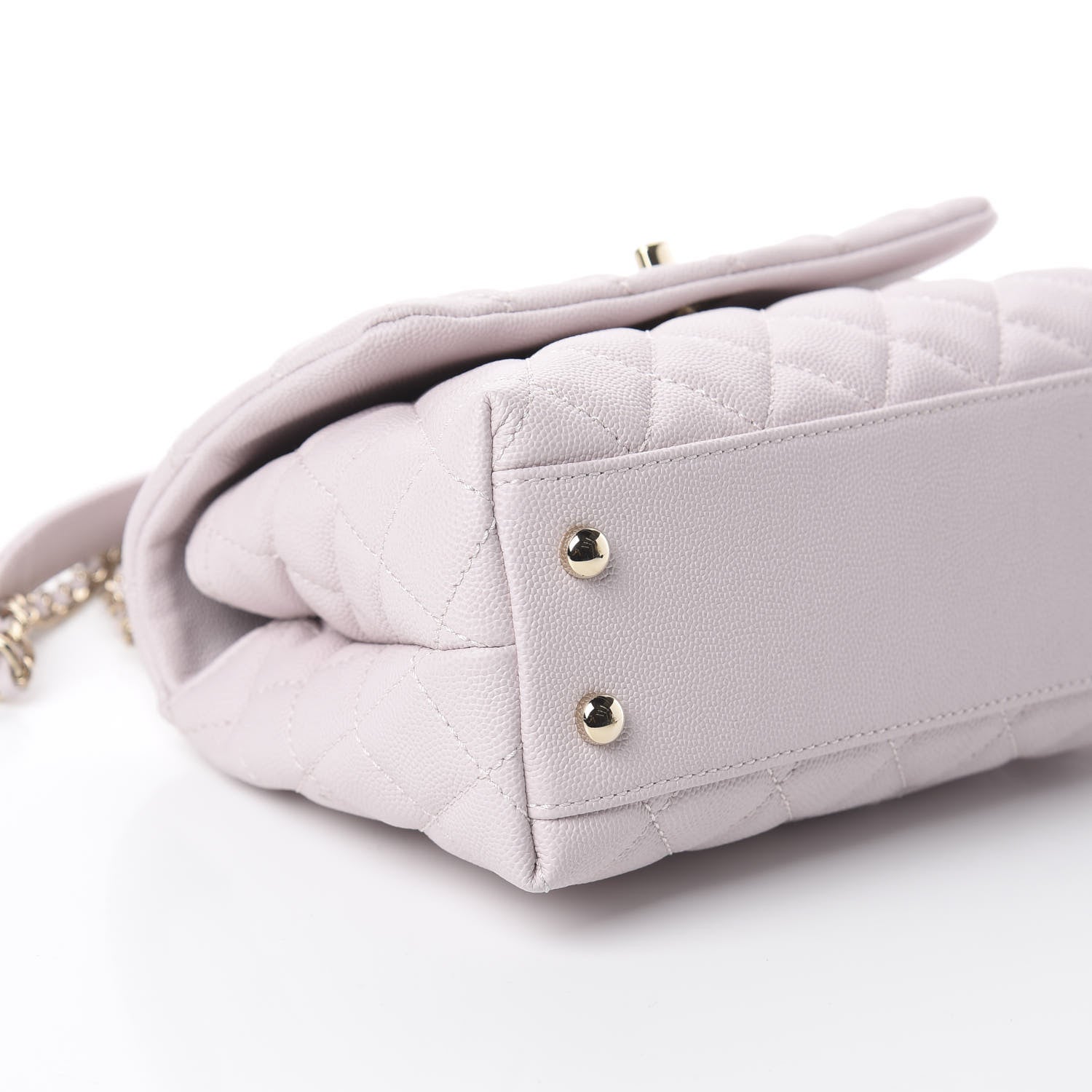 Chanel Caviar Quilted Mini Coco Handle Flap Lilas Lilac 7 of 8