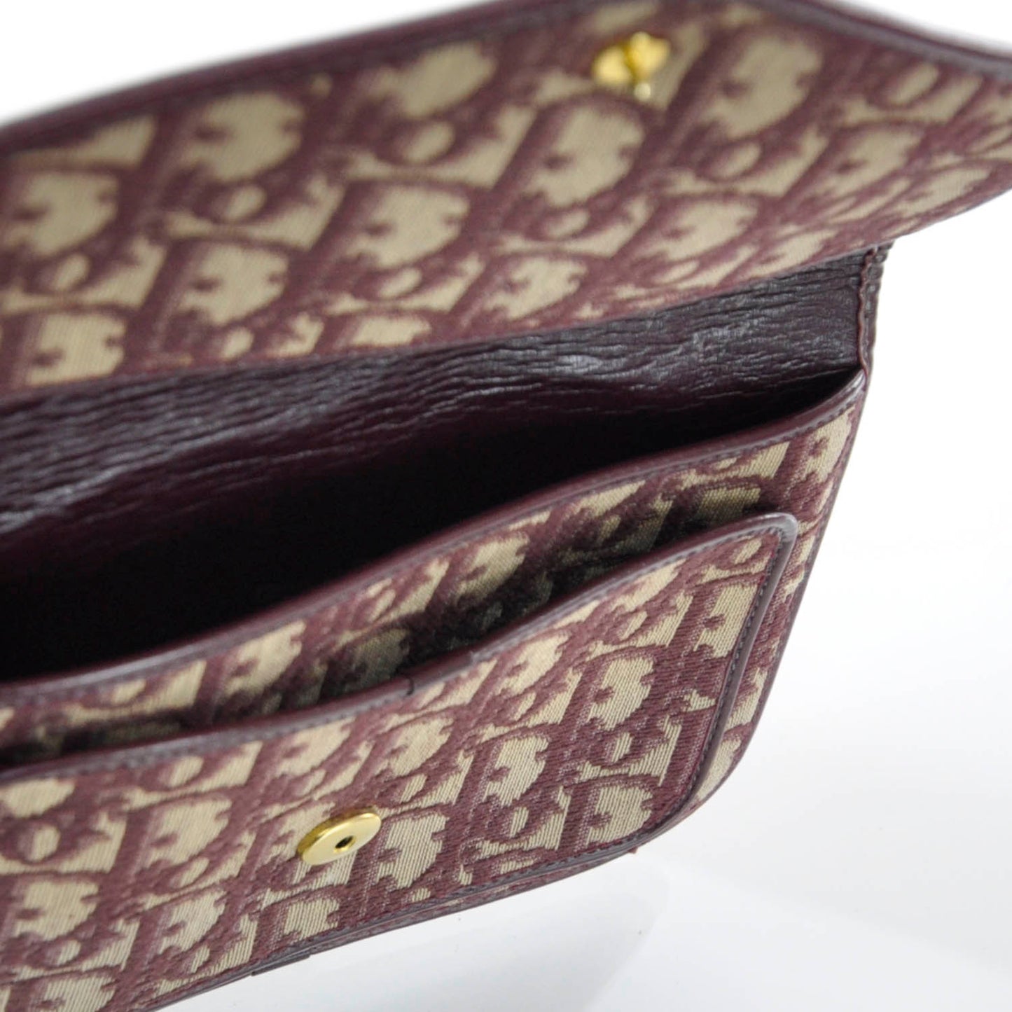 Vintage Monogram Tapestry Small Clutch Burgundy