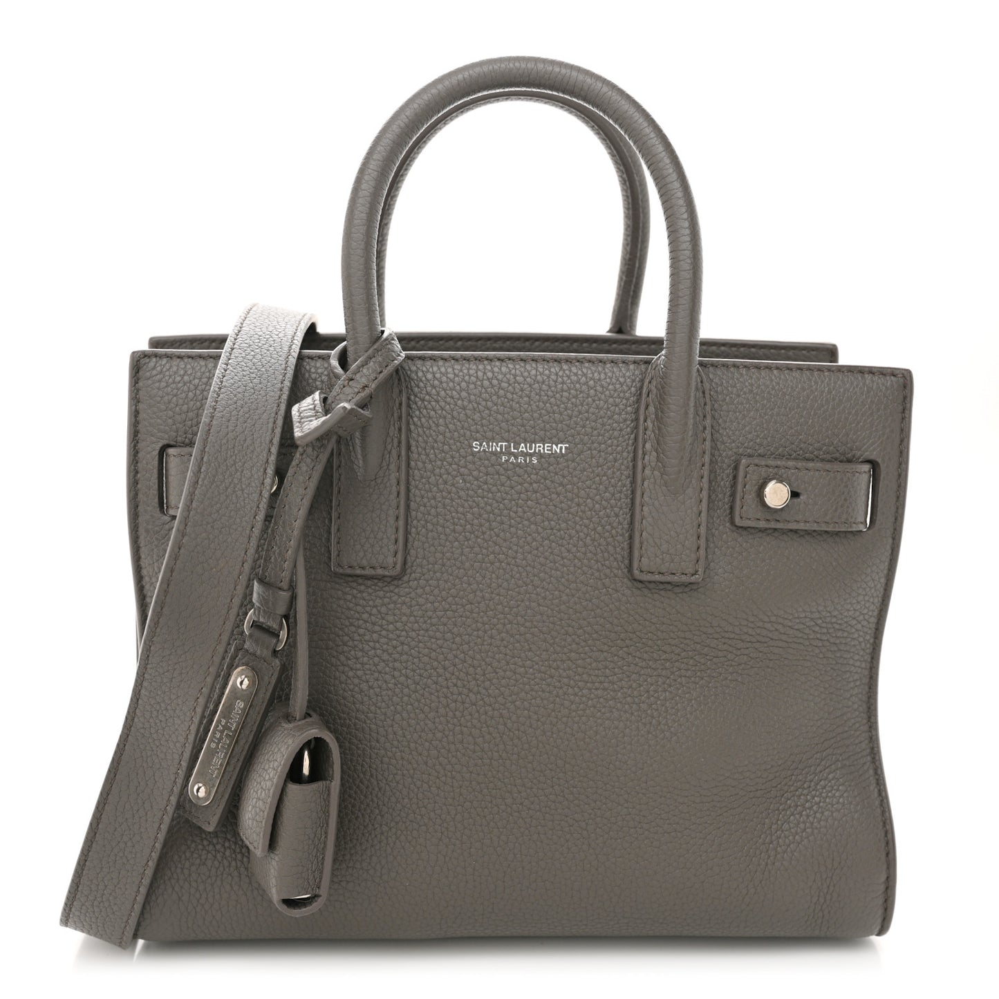 Grained Calfskin Nano Supple Sac De Jour Fog