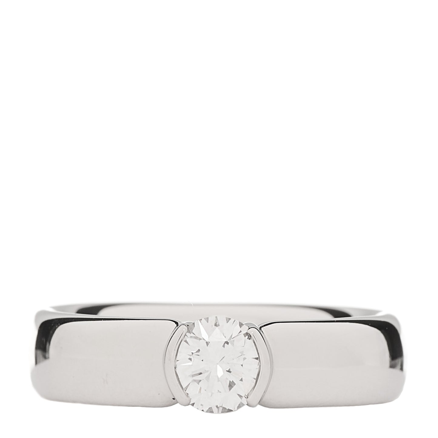 Platinum Diamond .52ct Etoile Solitaire Engagement Ring 51 5.75