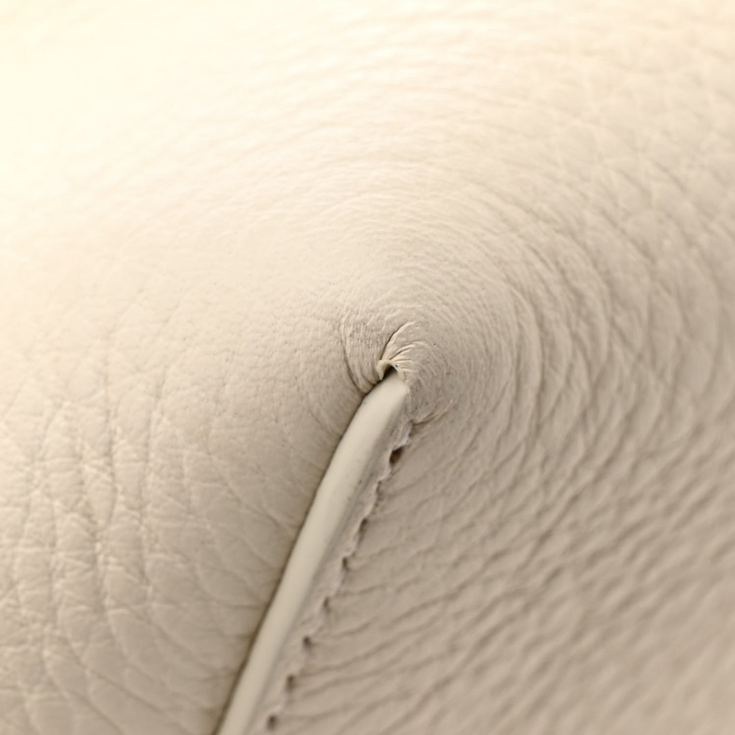 Grained Calfskin Medium N/S Park Tote Ivory