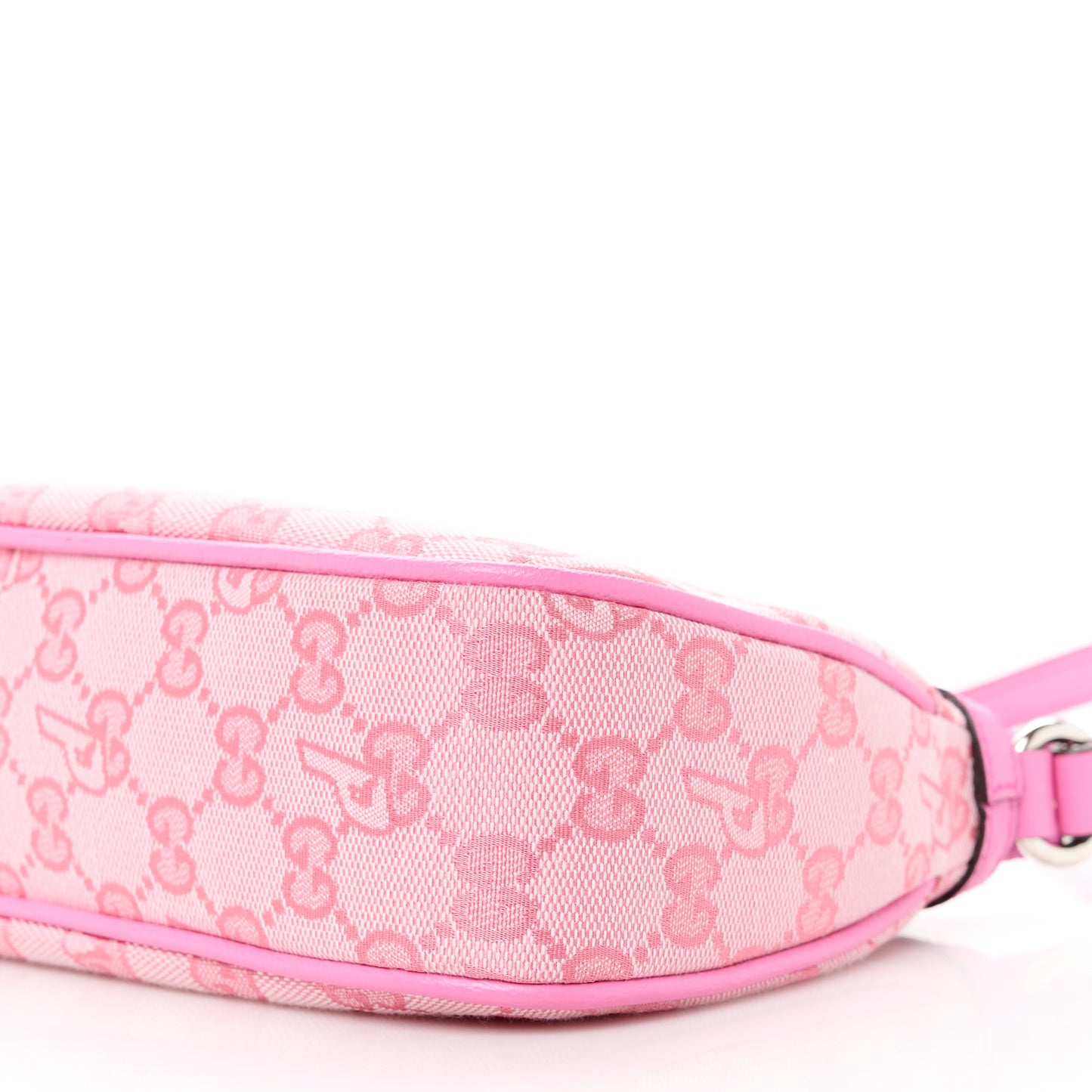 X PALACE GG Supreme Monogram Palace Textured Dollar Calfskin Shoulder Bag Pink Pale Rose Palace