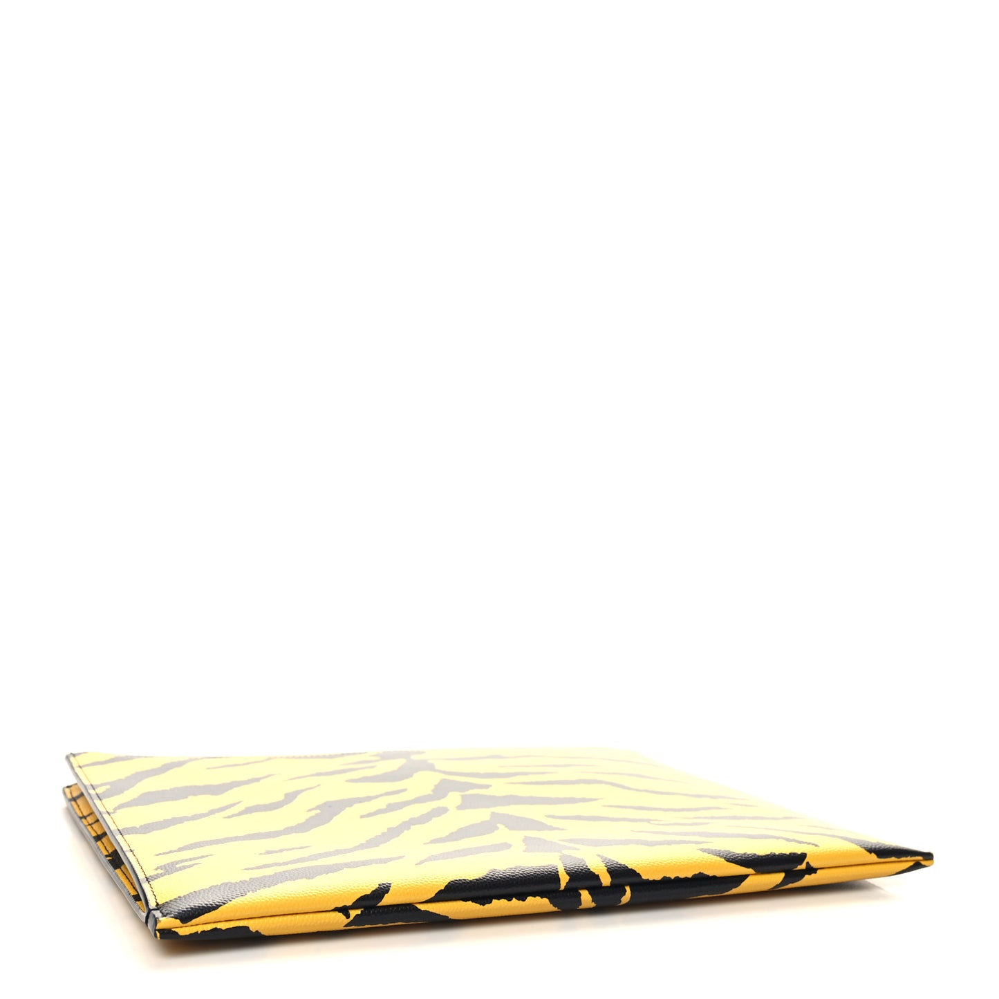 Grain De Poudre Zebra Print Zipped Tablet Holder Yellow Black
