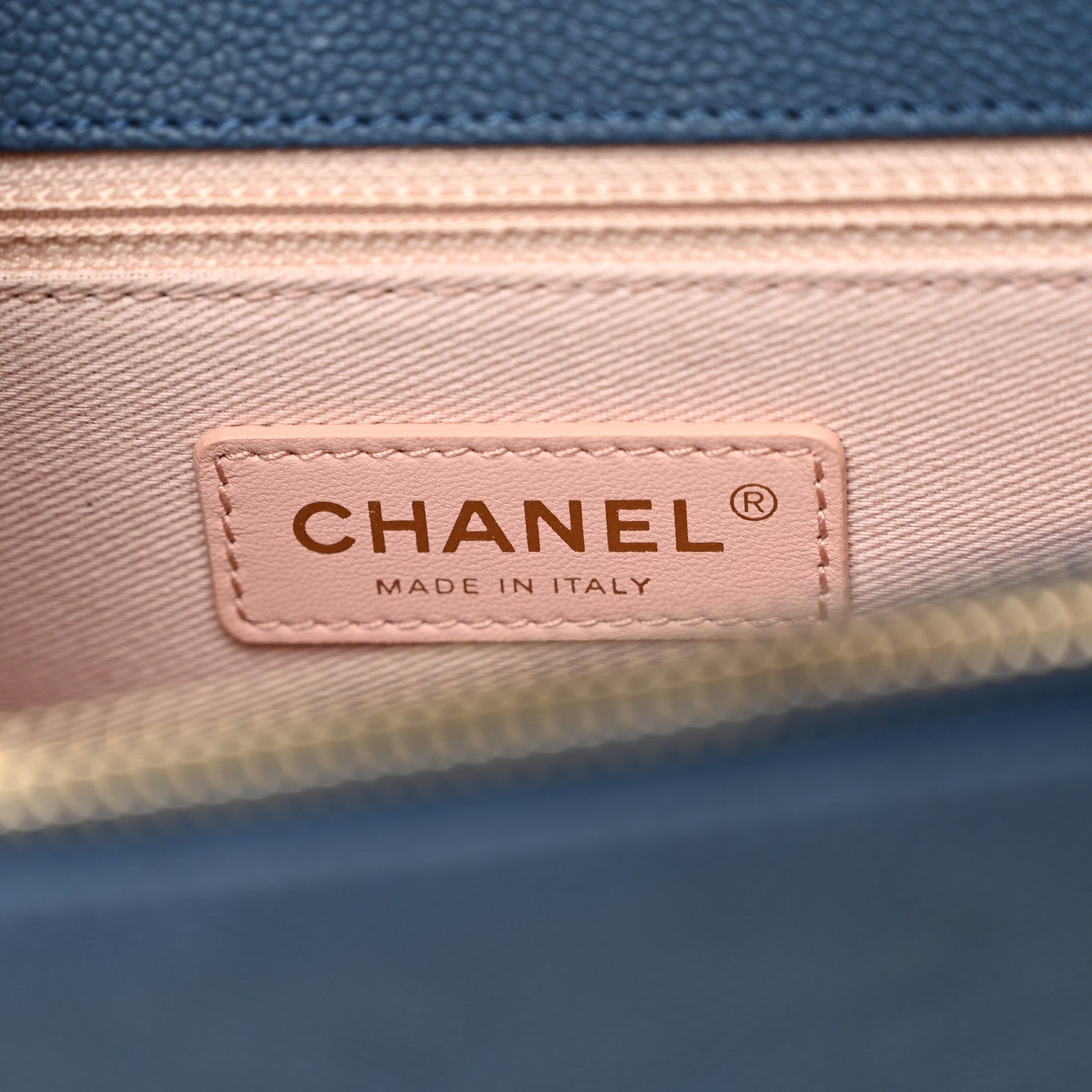 Chanel Grained Calfskin Quilted Cuba Flap Blue 6 of 11