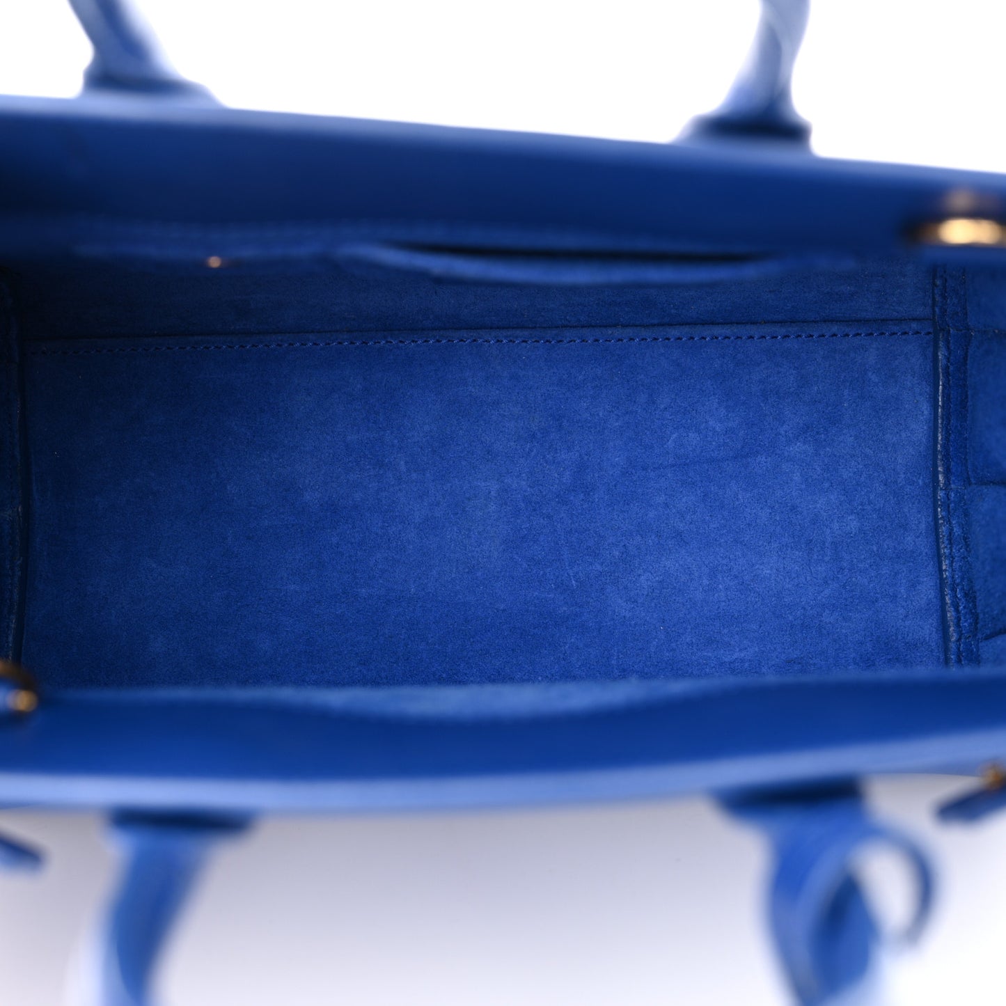 Calfskin Nano Sac De Jour Cobalt Blue