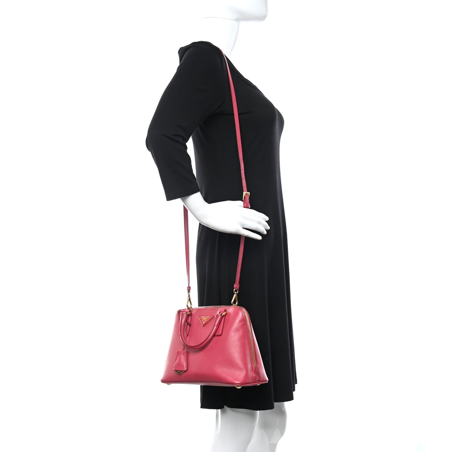 Saffiano Lux Small Promenade Tote Peonia