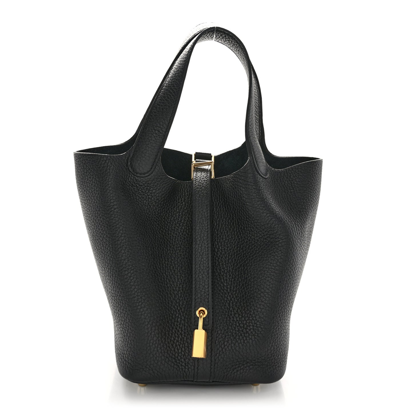 Taurillon Clemence Picotin Lock 18 PM Black