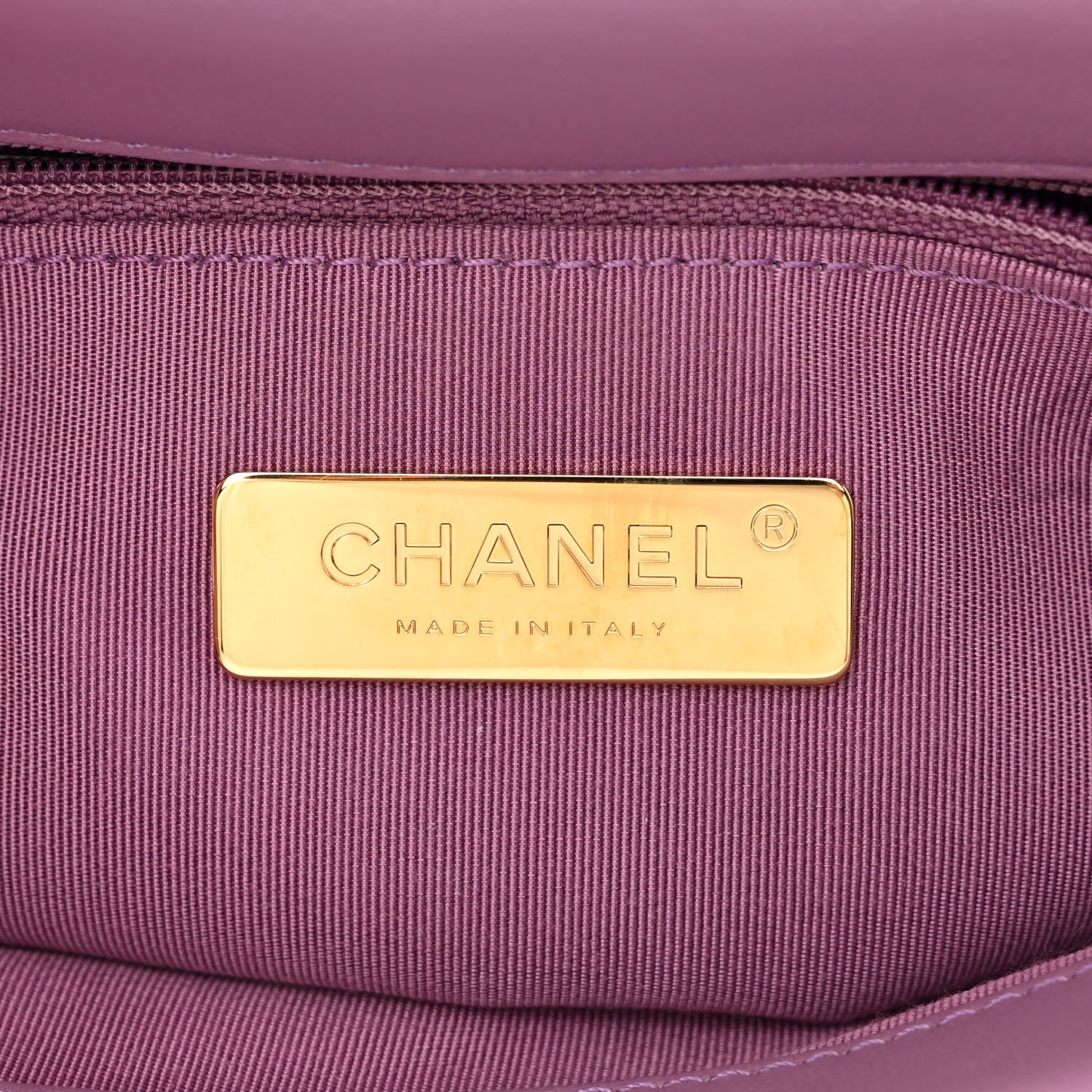Chanel Lambskin Quilted Medium Chanel 19 Flap Light Purple 6 of 10