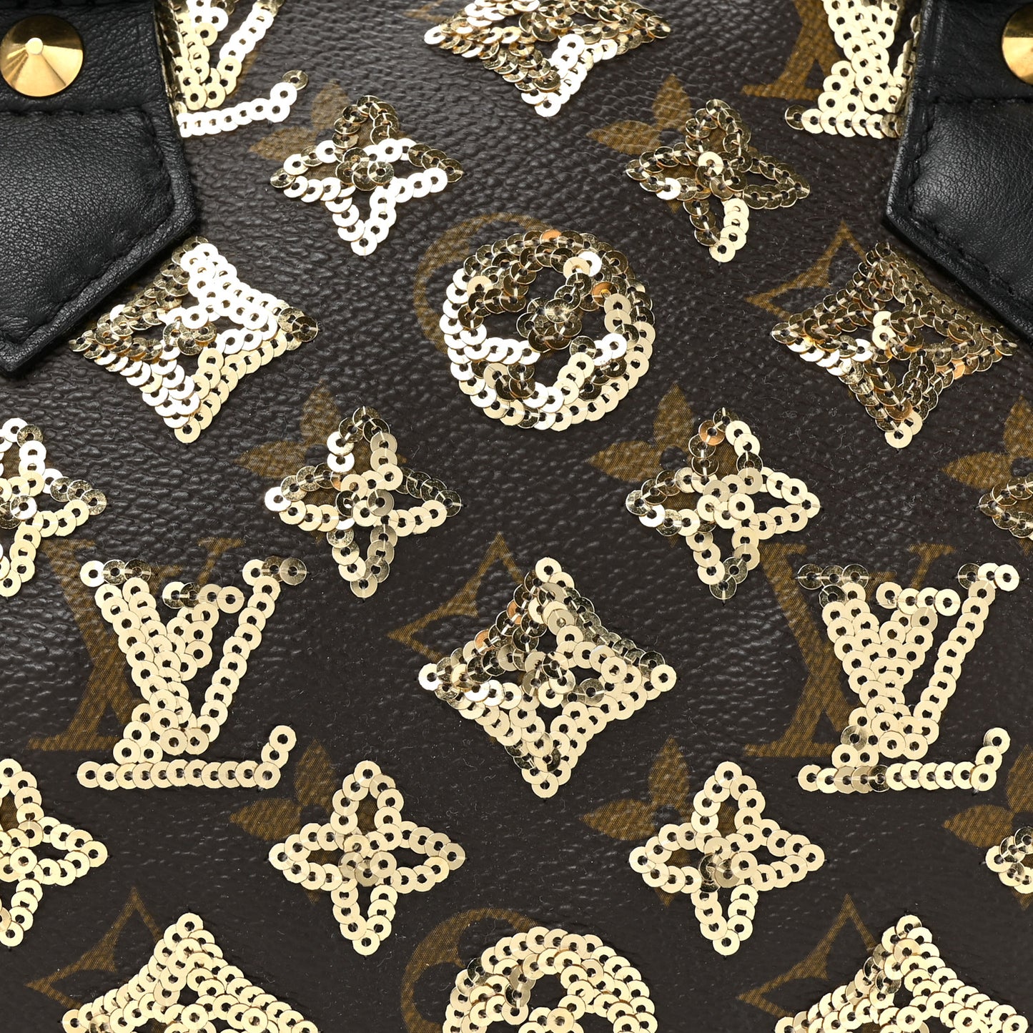 Monogram Sequins Eclipse Speedy 28 Gold