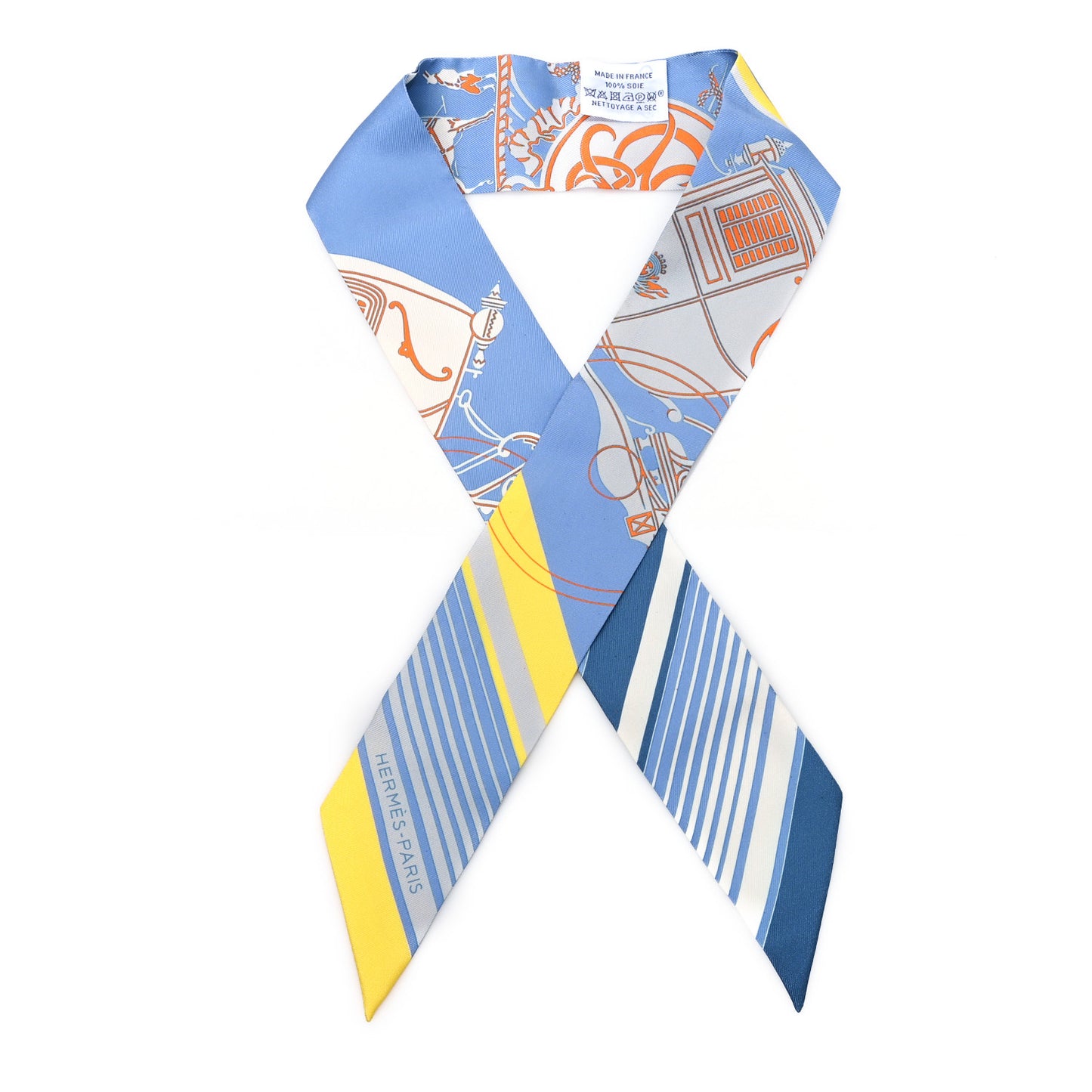 Silk Ex-Libris Sticker Twilly Bleu Moyen Jaune Vif