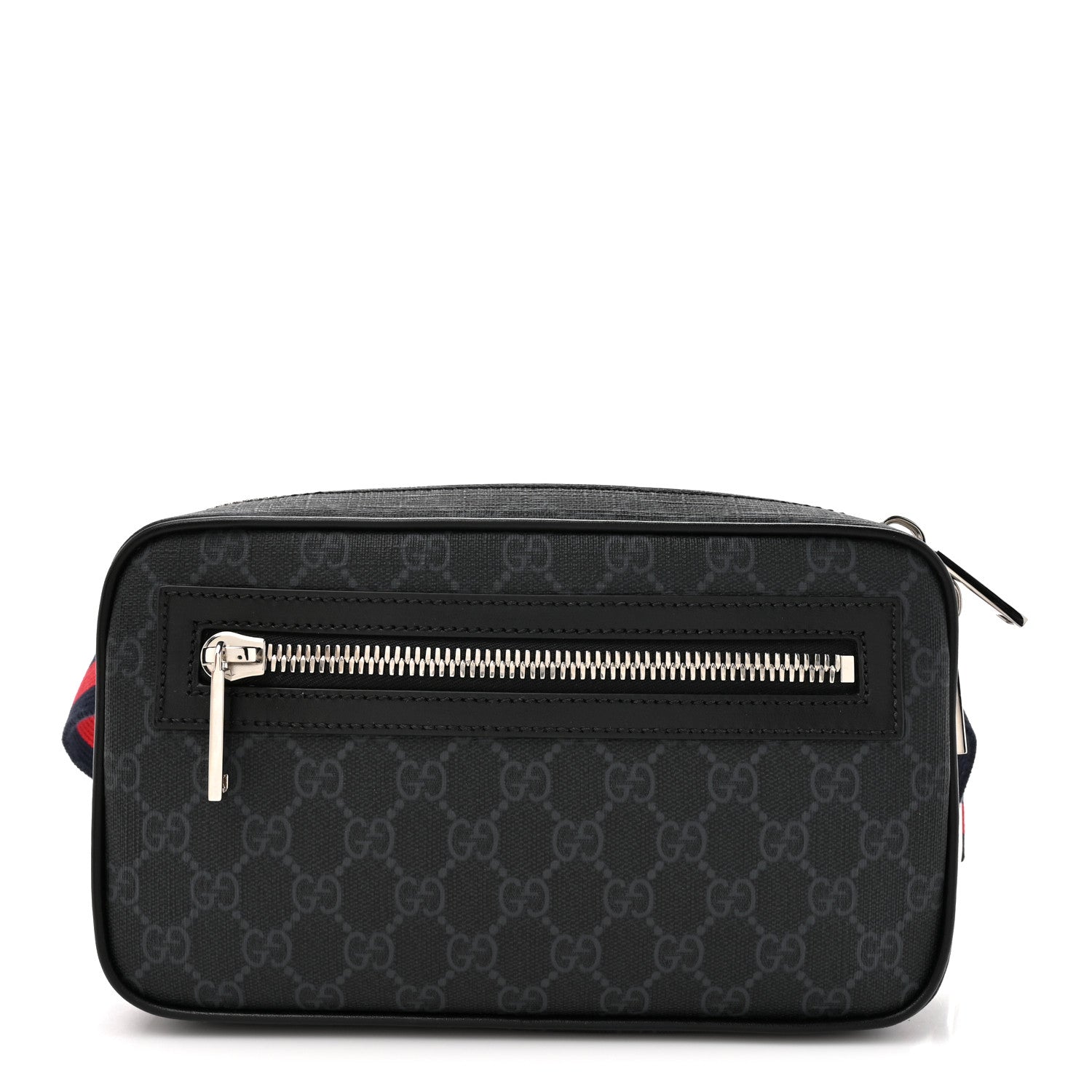 GUCCI ソフト GG スプリーム ベルトバッグ ブラック Gucci Soft GG Supreme Monogram Web Belt Bag Black Grey 1858547