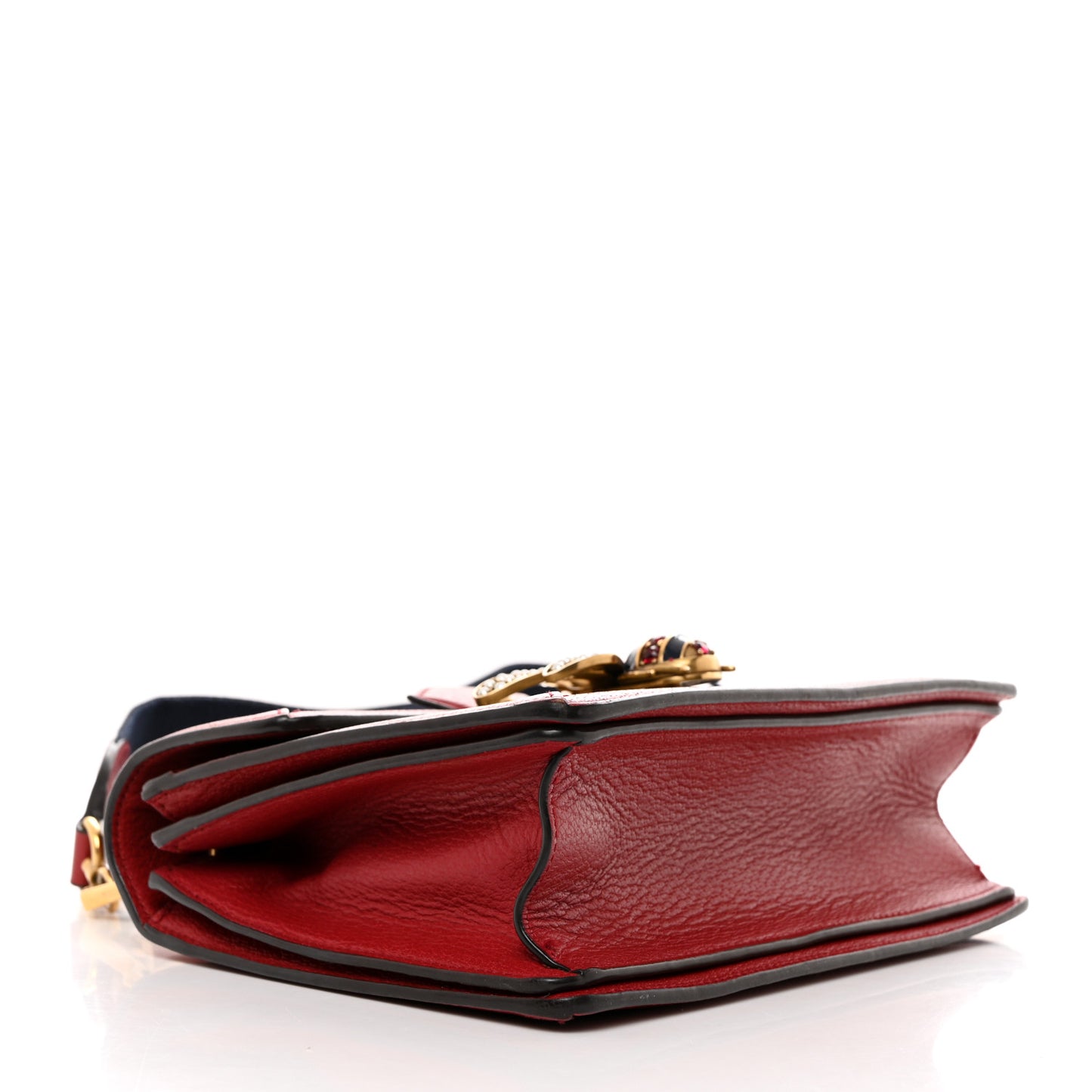 GG Supreme Monogram Small Queen Margaret Top Handle Bag Red