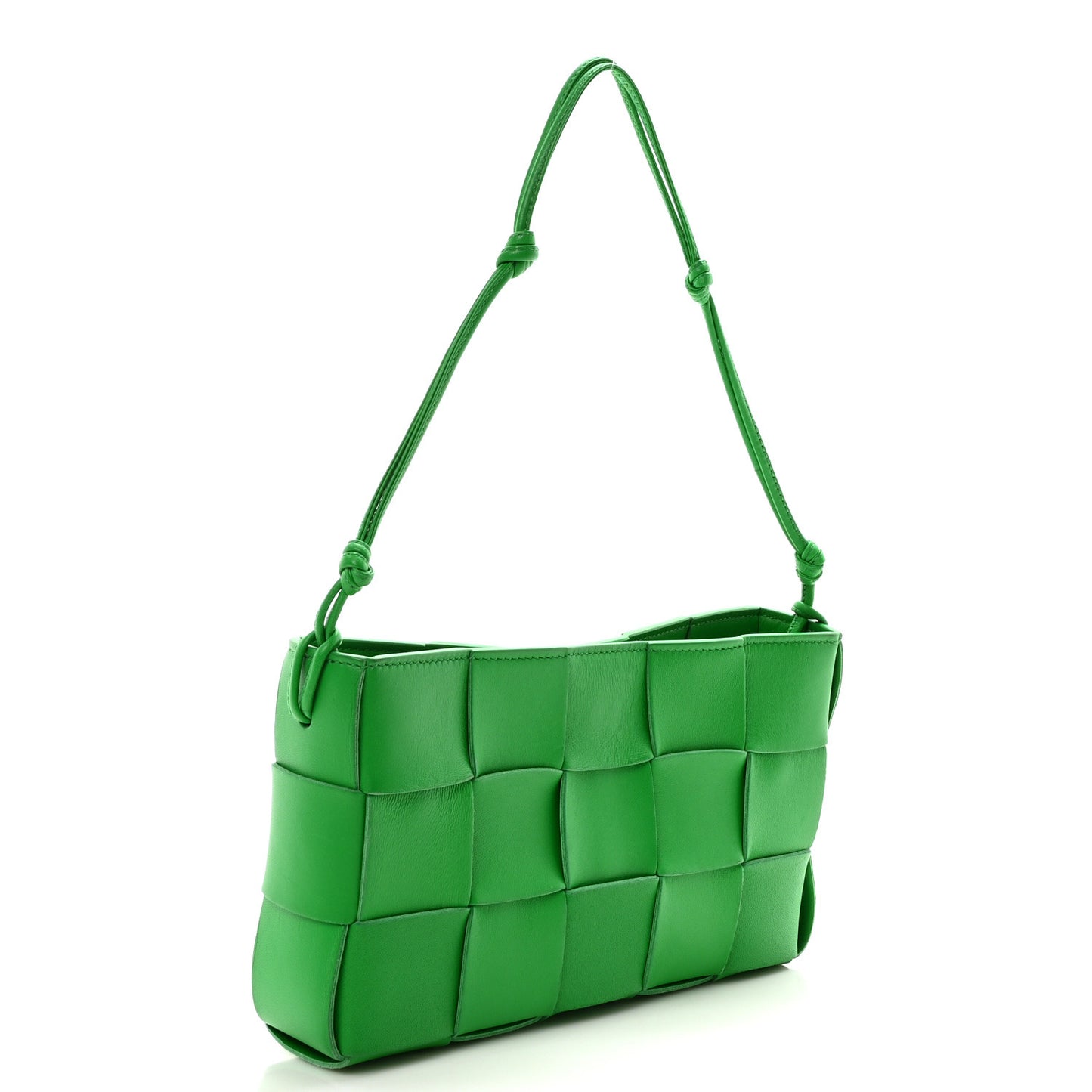 Calfskin Maxi Intrecciato Cassette Pouch On Strap Parakeet