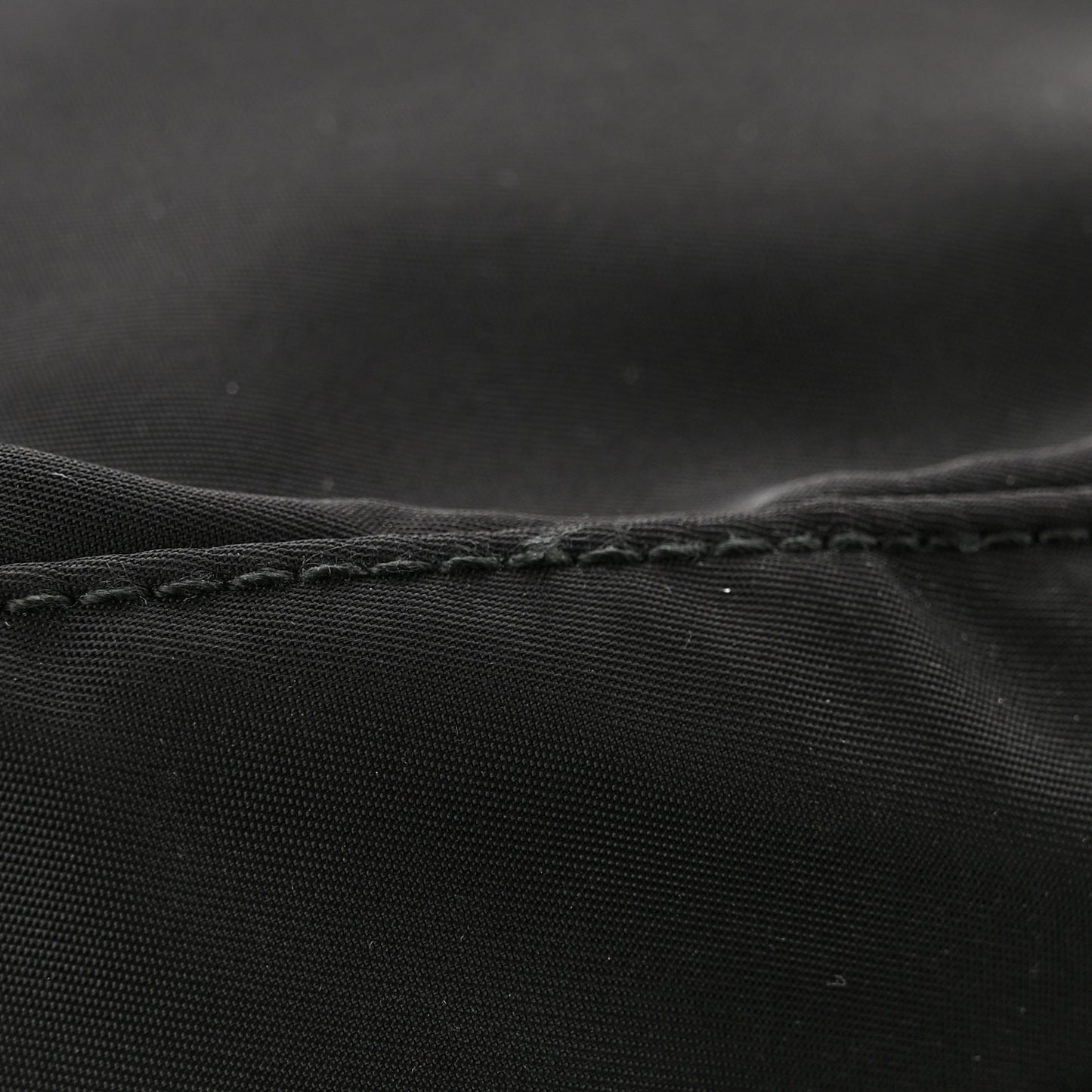 Re-Nylon Vela Saffiano Pocket Single Buckle Messenger Shoulder Bag Black