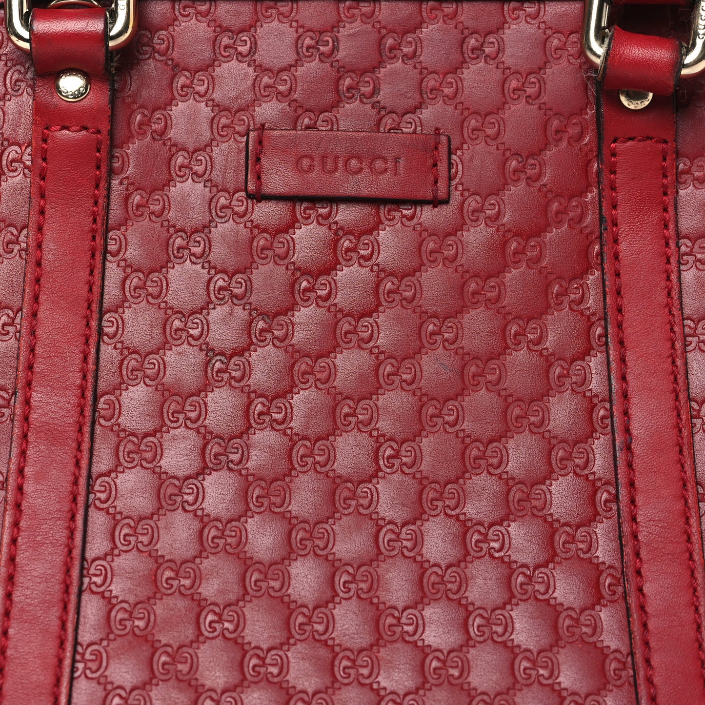 Soft Microguccissima Mini Dome Bag Rosso