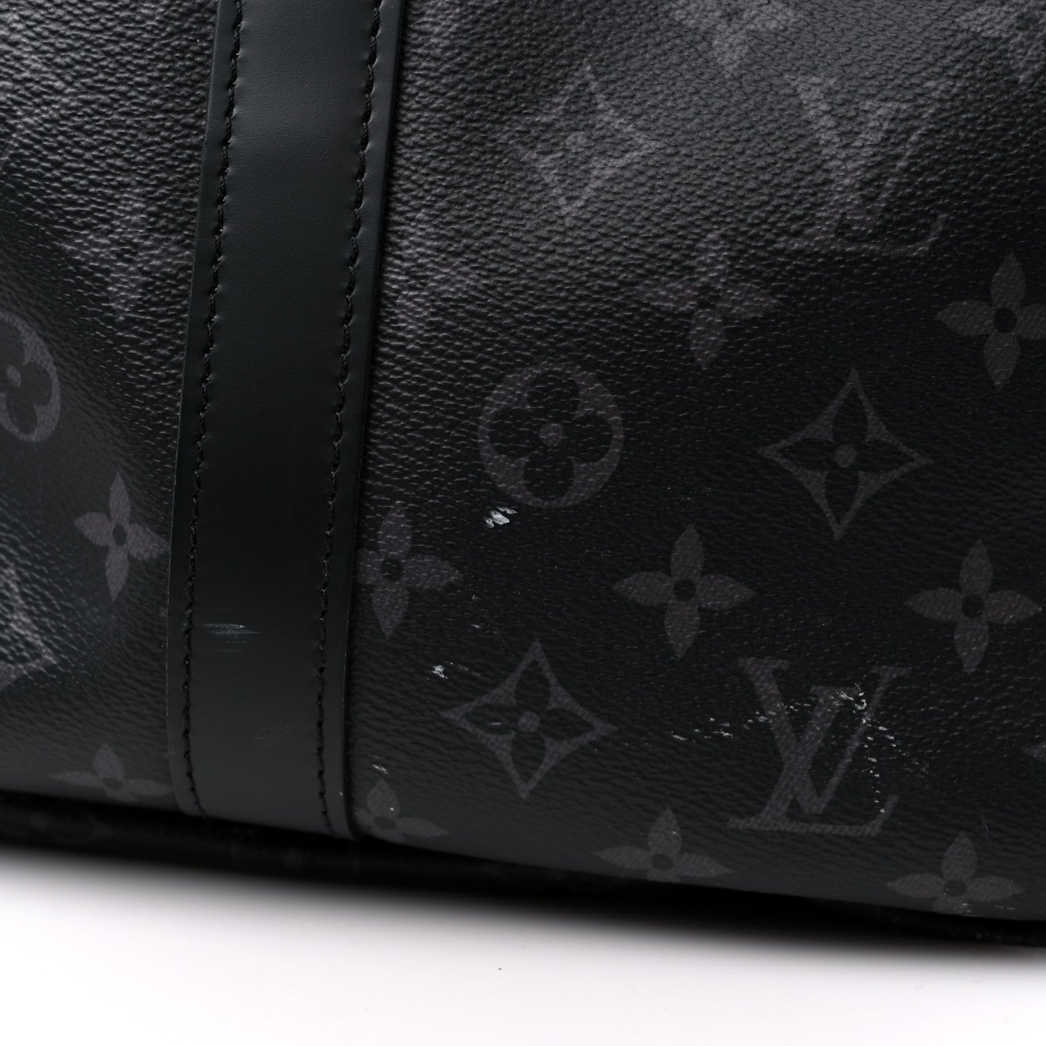 Louis Vuitton Monogram Eclipse Keepall Bandouliere 55 21 of 21