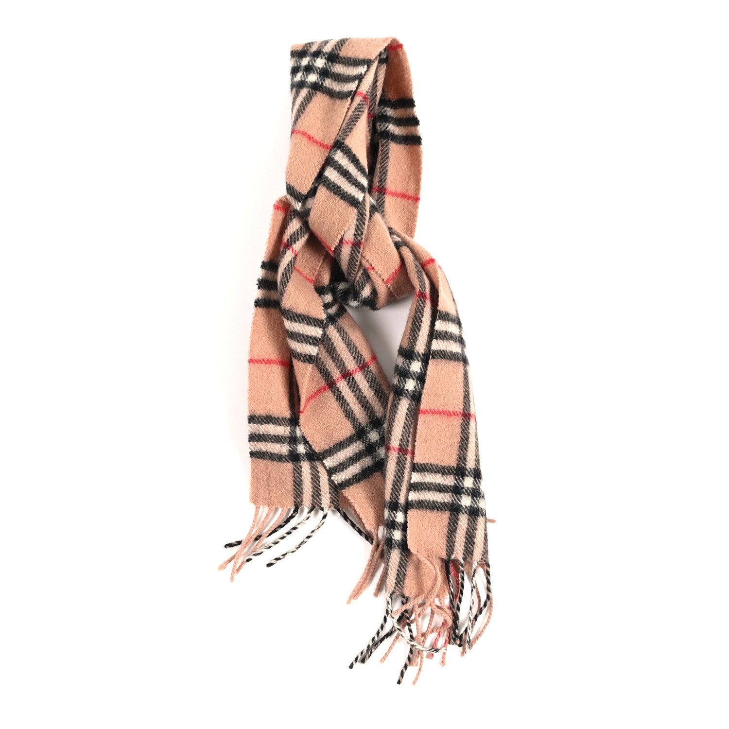 Burberry Wool House Check Fringe Scarf Camel 1849865 – FASHIONPHILE