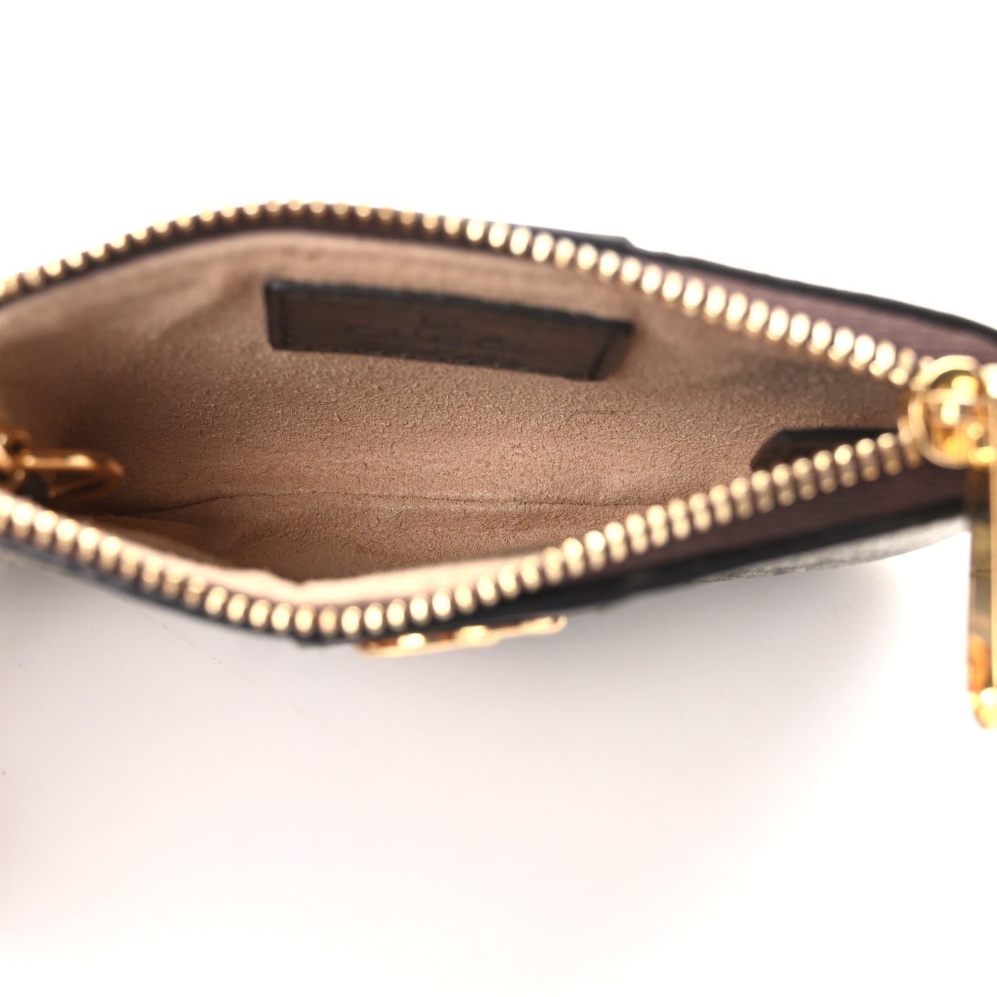 GG Supreme Monogram Web Ophidia Key Case Beige New Acero