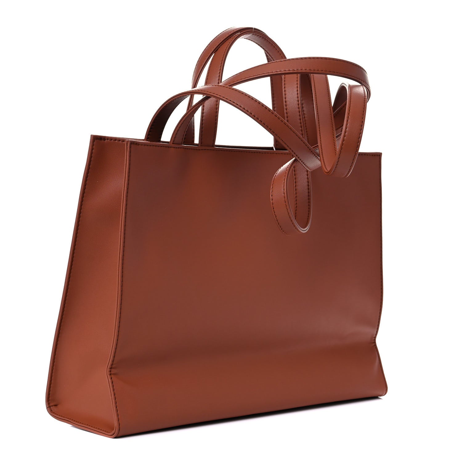 Telfar Vegan Leather Medium Shopping Bag Tan 3 of 9