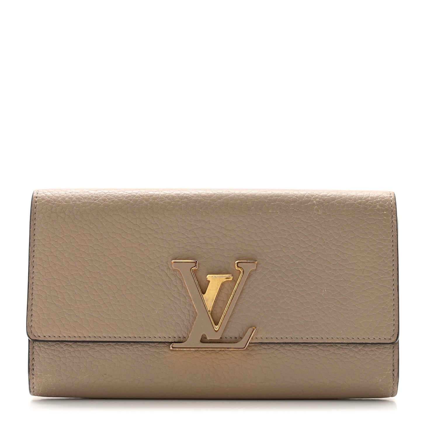 Taurillon Capucines Wallet Galet
