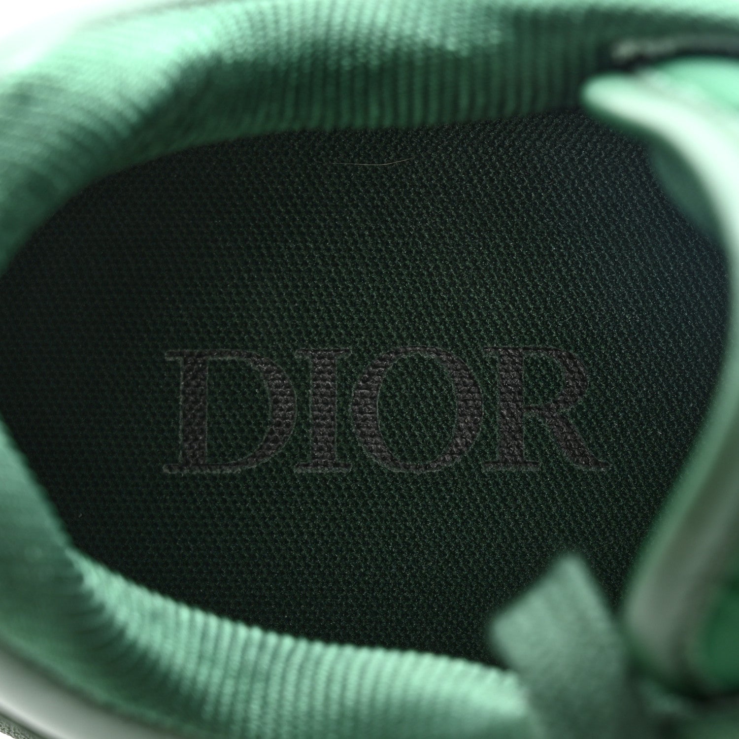 Christian Dior Smooth Calfskin Oblique Galaxy Mens B27 Low Top Sneakers 45 Green Beige 9 of 12