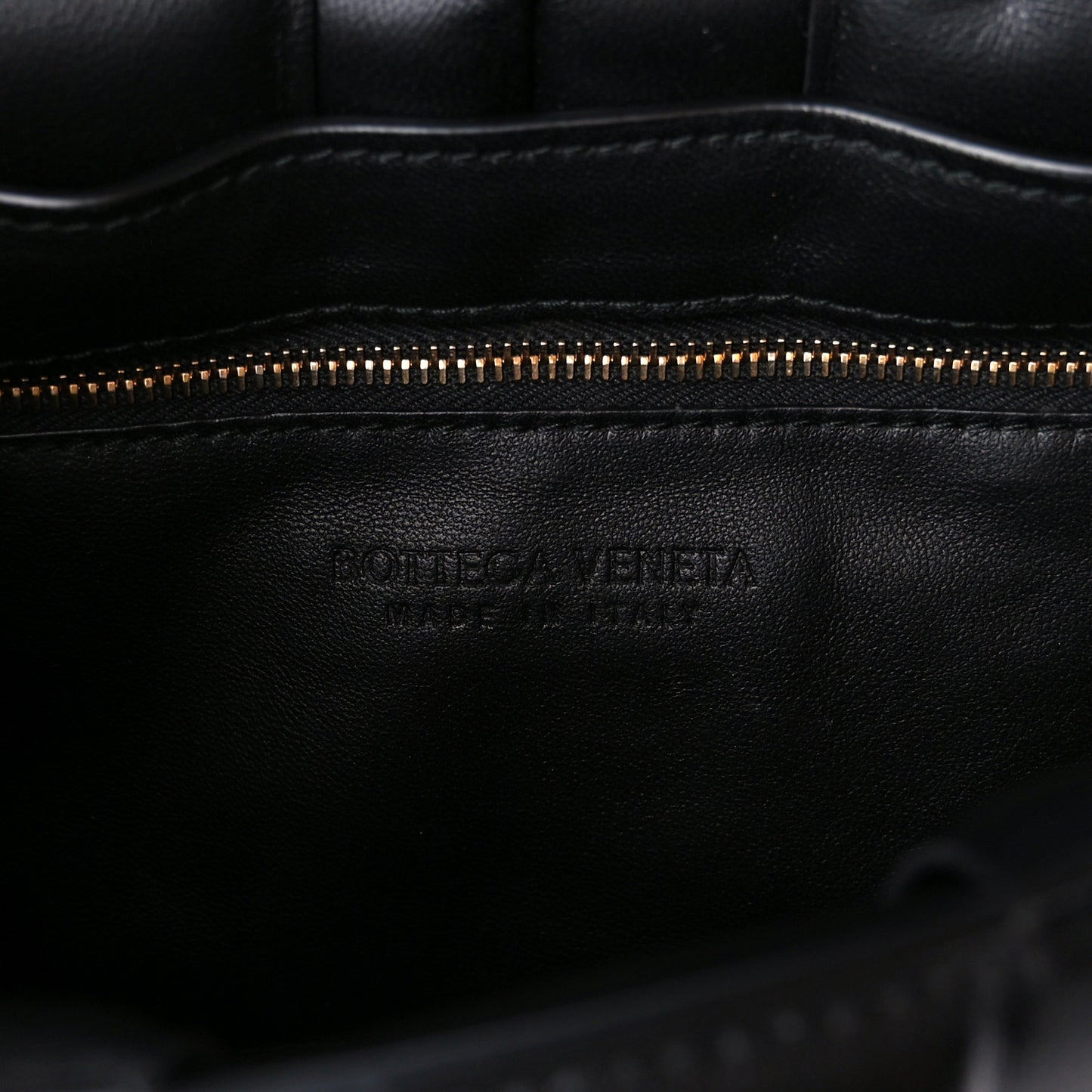 Nappa Maxi Intreccio Padded Cassette Crossbody Bag Black