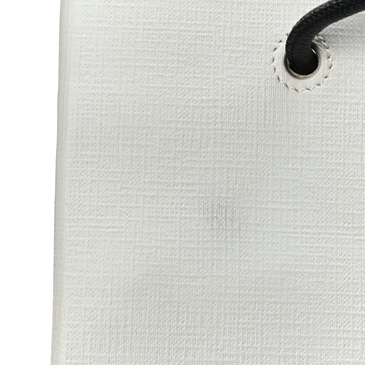 Calfskin Small Logo North South Shopping Tote White