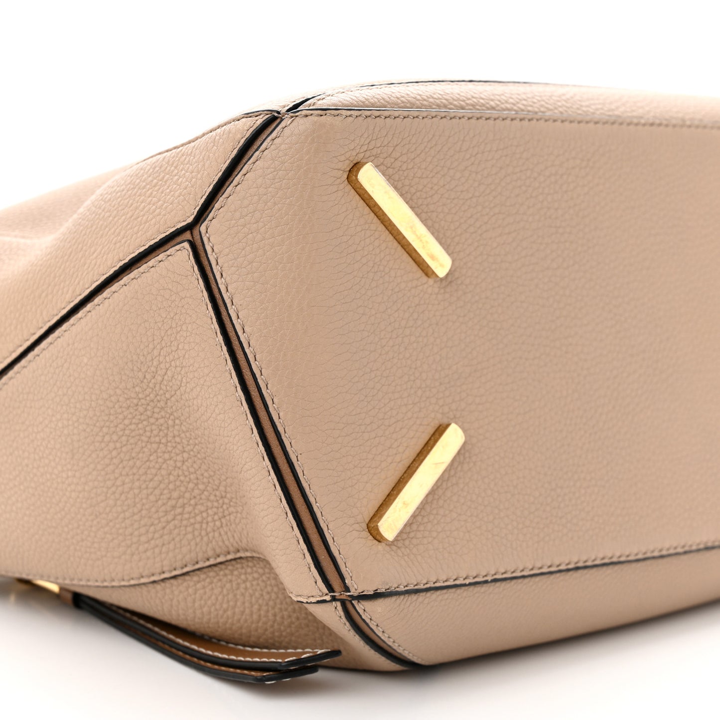 Calfskin Medium Puzzle Bag Sand Mink