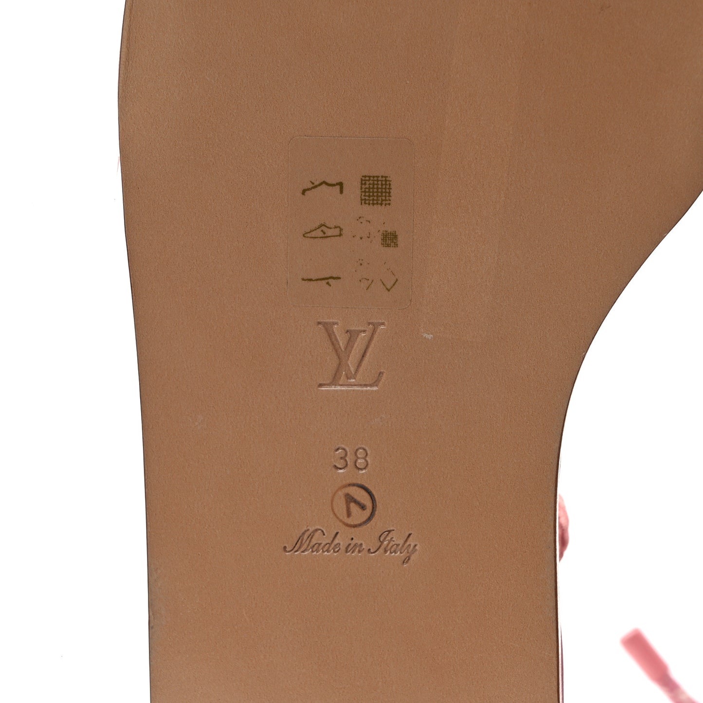 Fabric Maia Rope Flat Sandal 38 Rose Clair
