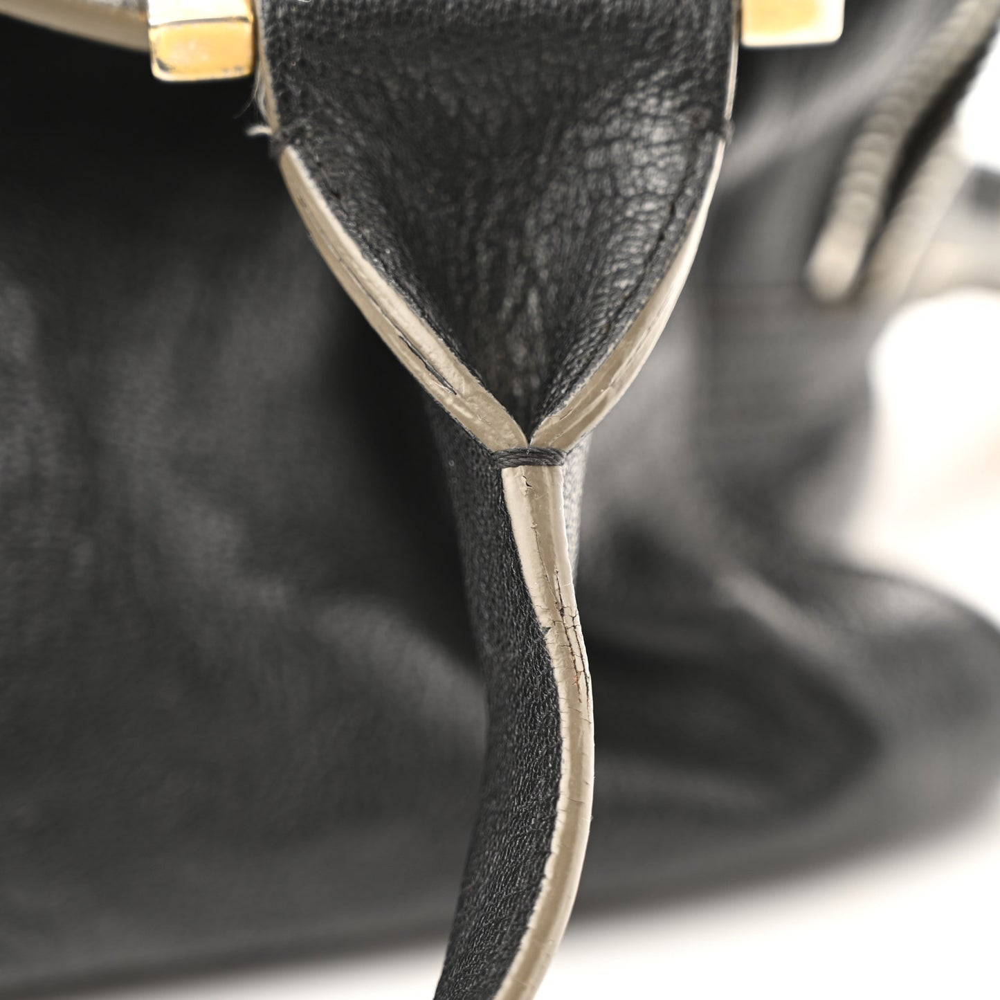 Goatskin Large Dalston Satchel Black