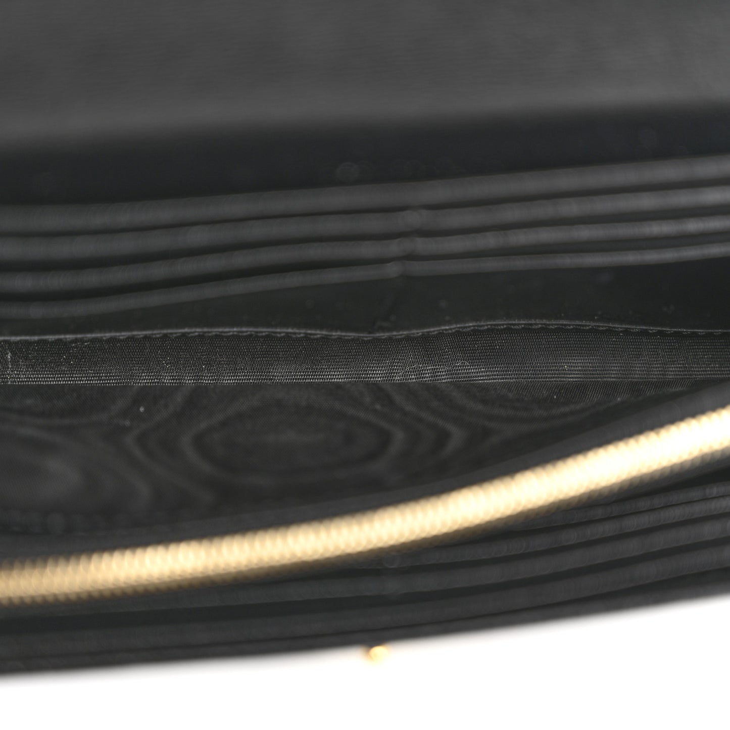 Calfskin Jackie 1961 Chain Wallet Black