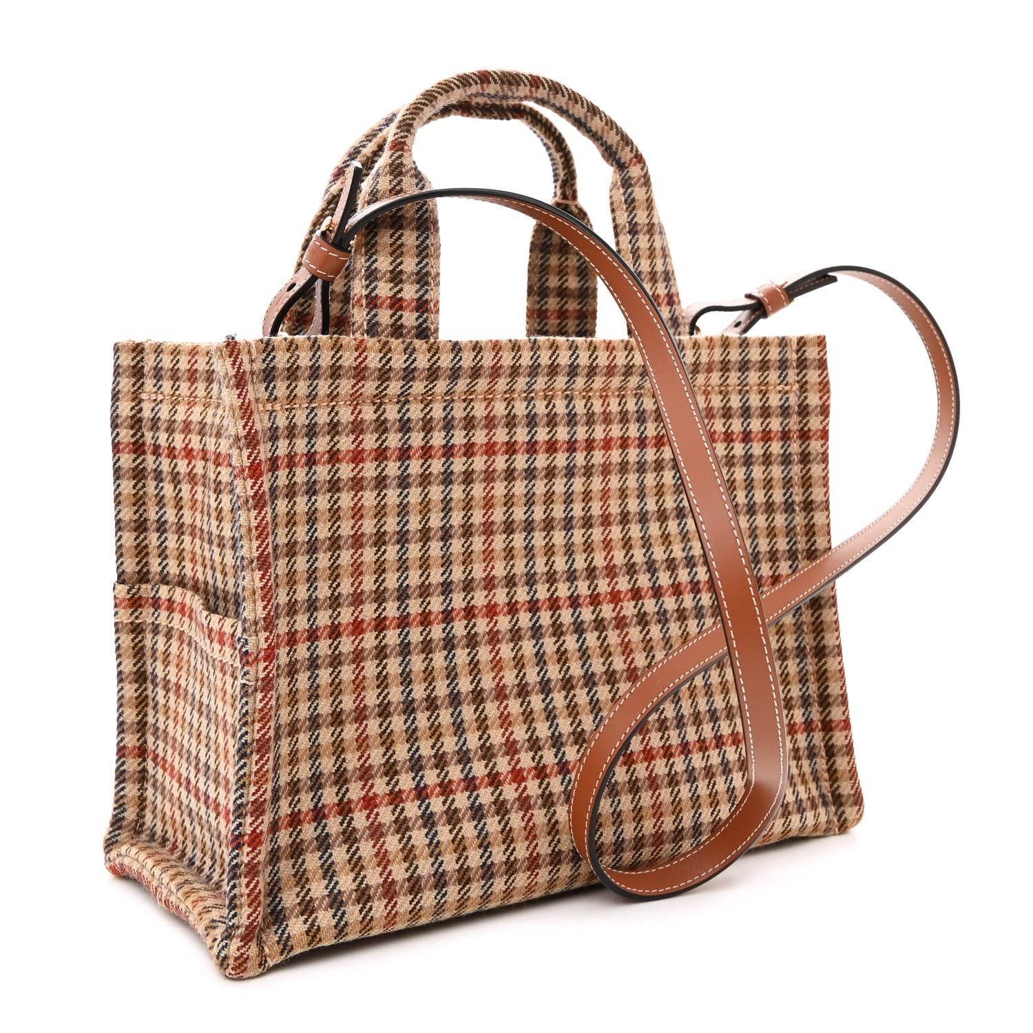 Celine Tweed Calfskin Triomphe Small Cabas Thais Multicolor 3 of 11