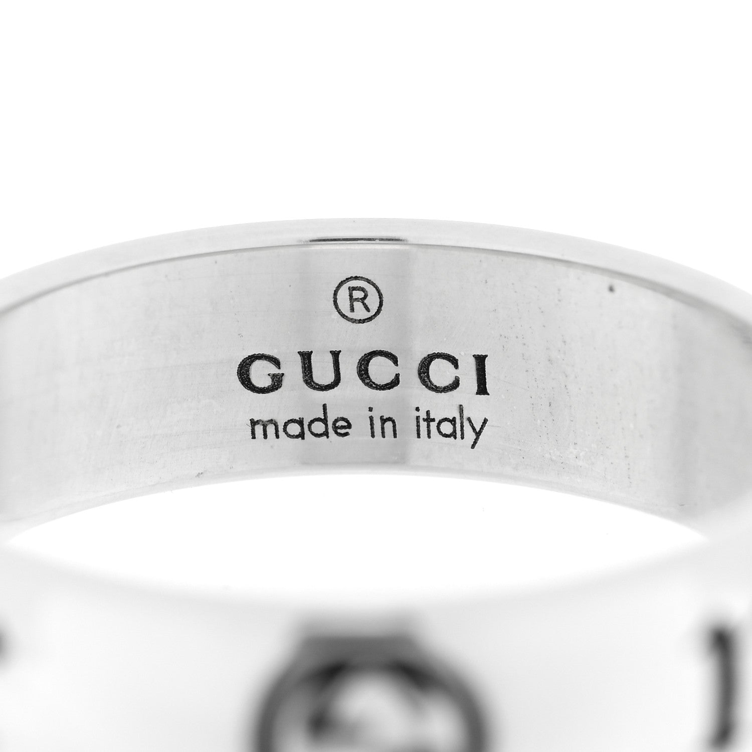 Gucci Sterling Silver Maison de L'Amour Ring 50 5.5 4 of 4