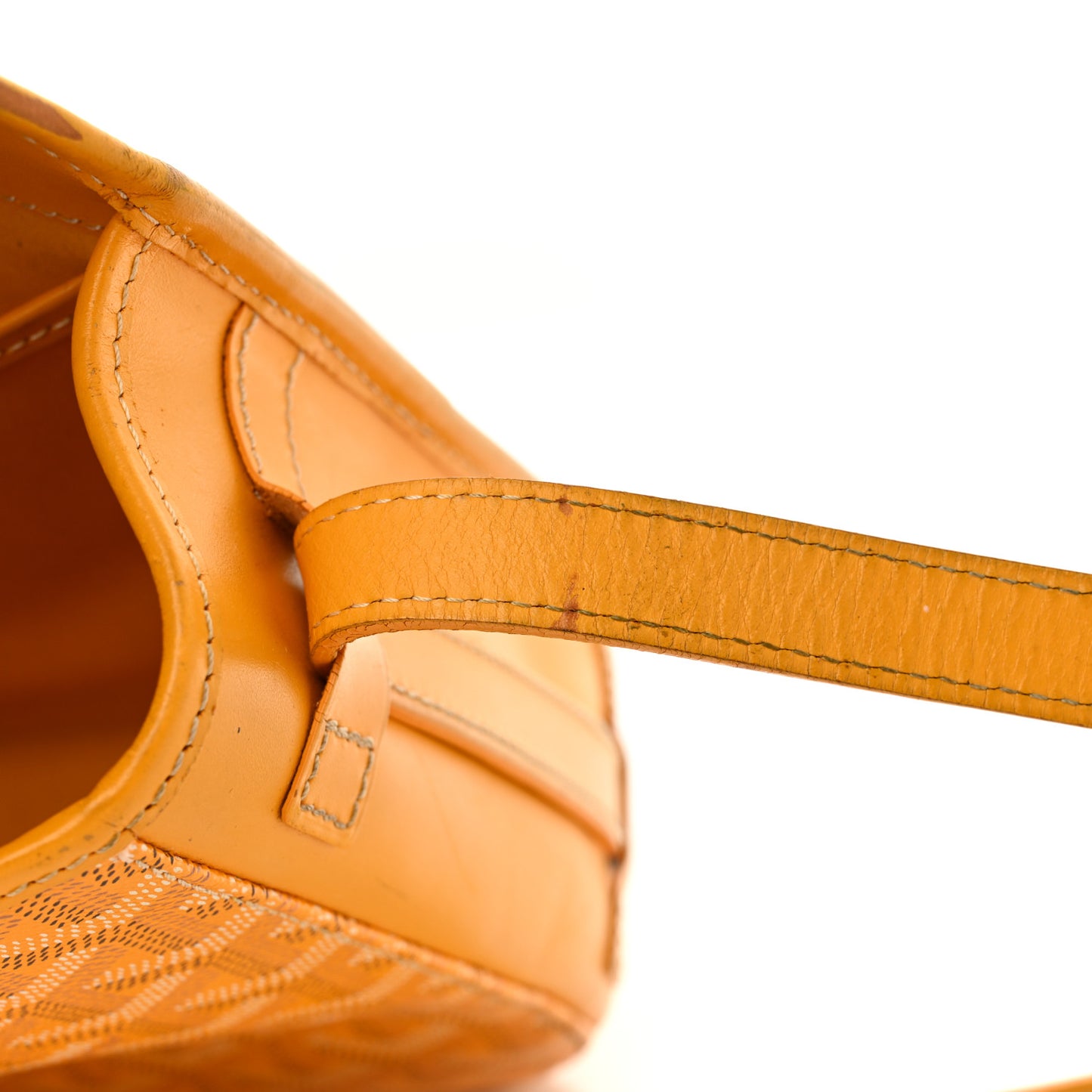 Goyardine Belvedere II MM Messenger Bag Yellow