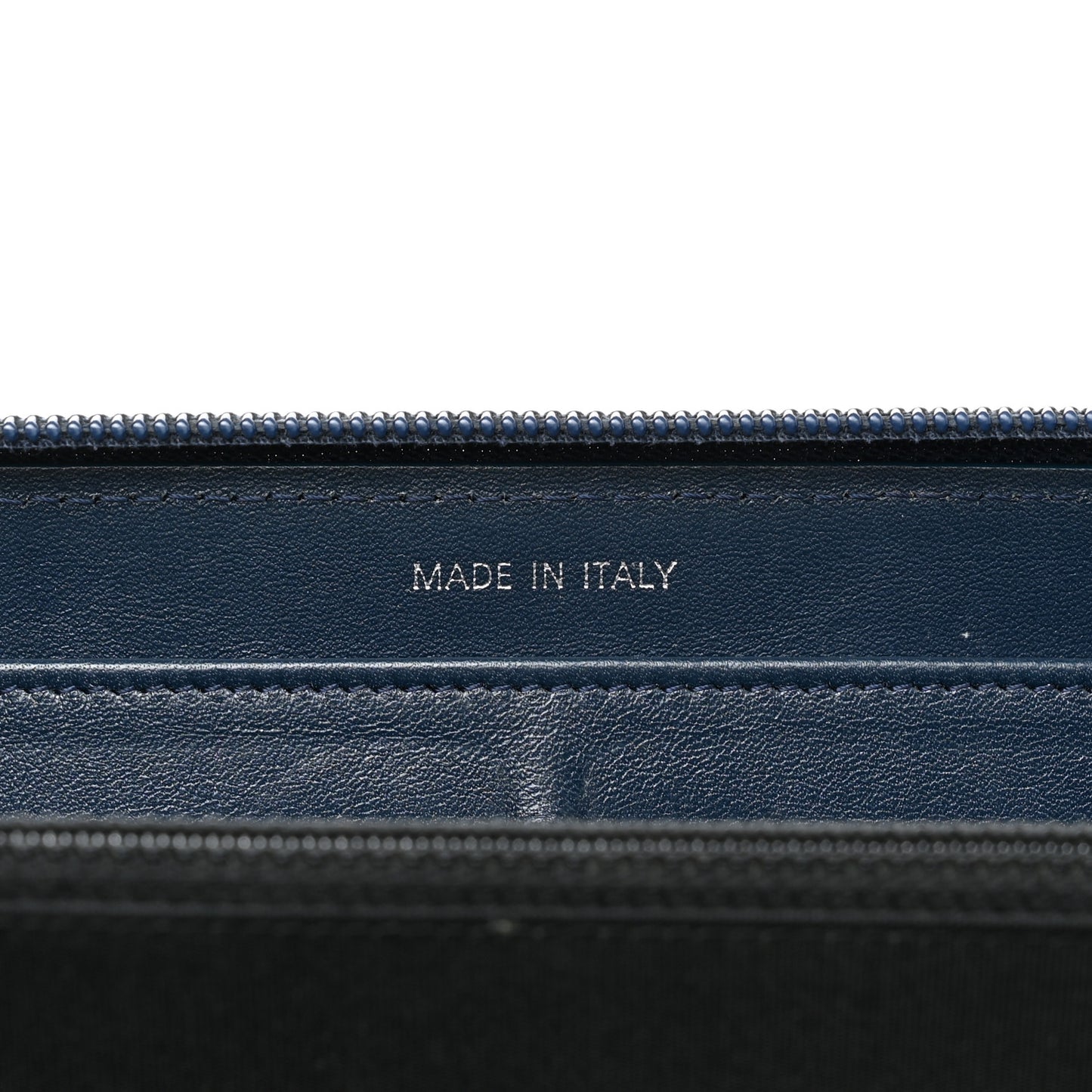 Caviar Large CC Timeless Zip Around Wallet Blue