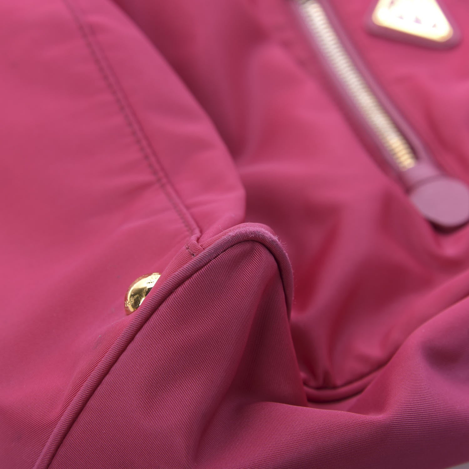 Prada Tessuto Nylon Saffiano Tote Ibisco 9 of 12