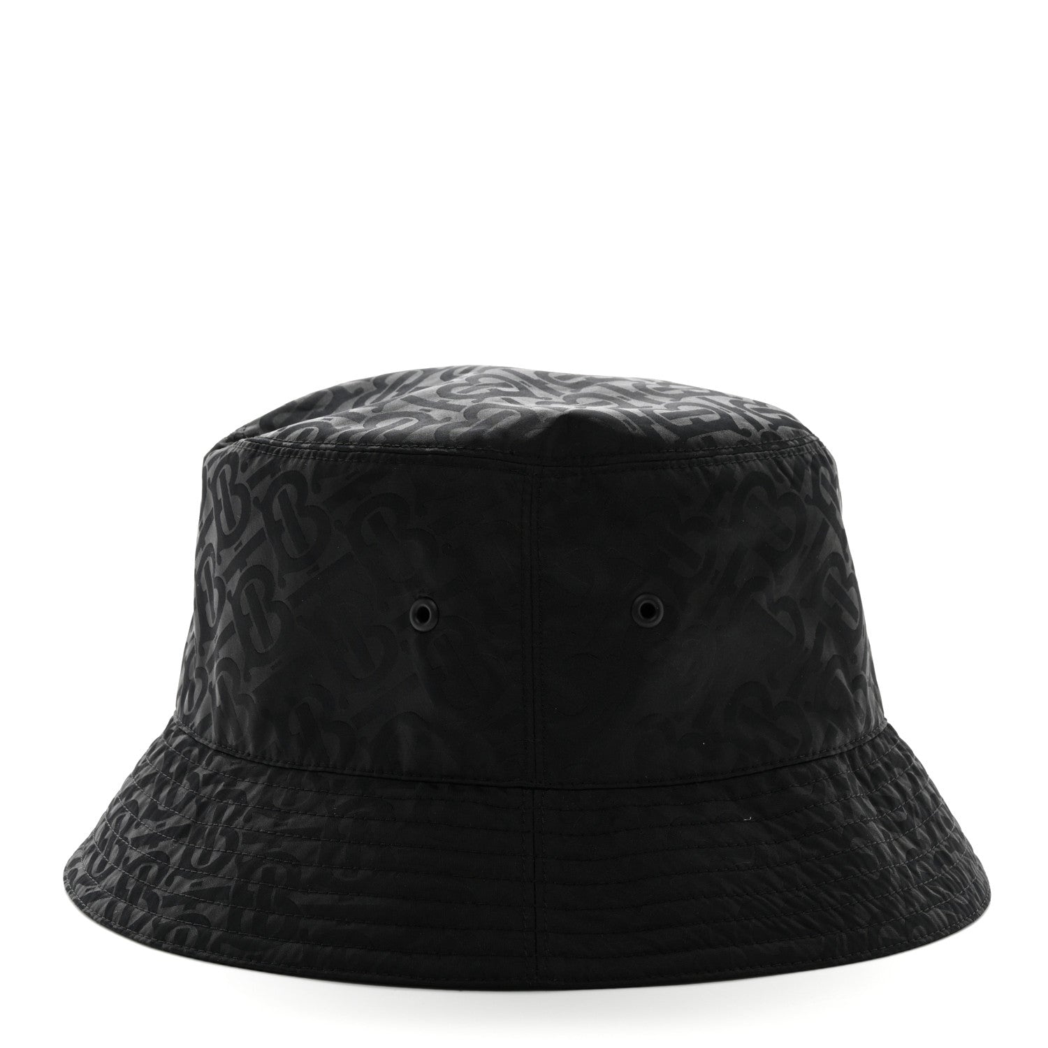 Burberry Nylon Jacquard TB Monogram Bucket Hat XL Black 5 of 7