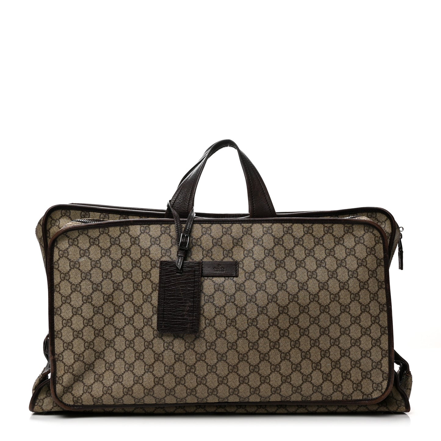 GG Plus Monogram Travel Bag Dark Brown