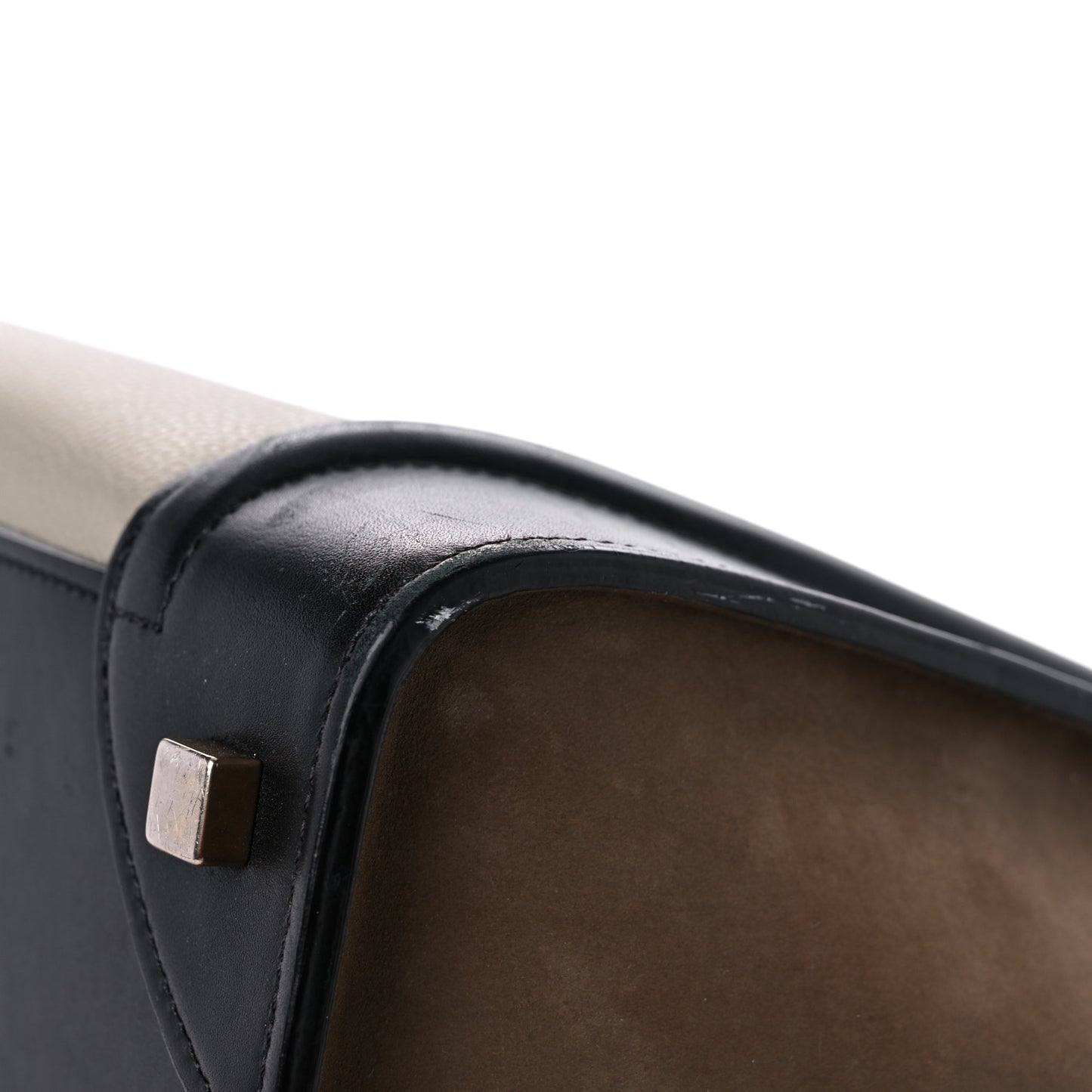 Baby Grained Calfskin Nubuck Mini Tri-Color Luggage Khaki