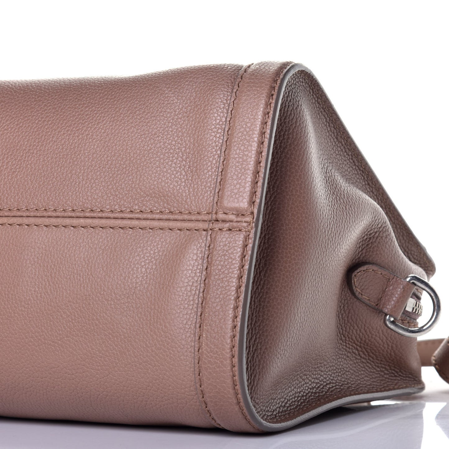 Pebbled Calfskin Small Skull Padlock Zip Around Tote Coco