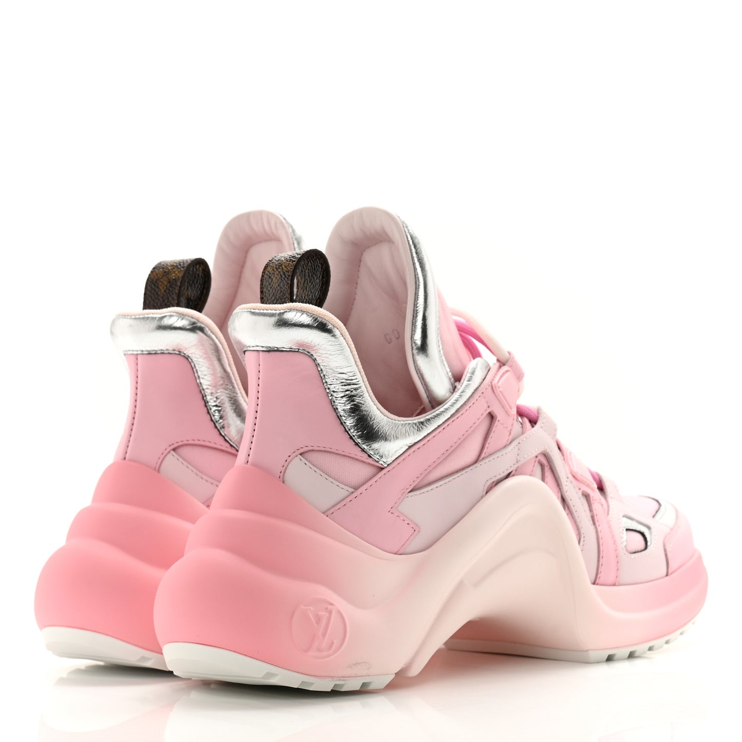 Calfskin Technical Nylon LV Archlight Sneaker 36 Pink