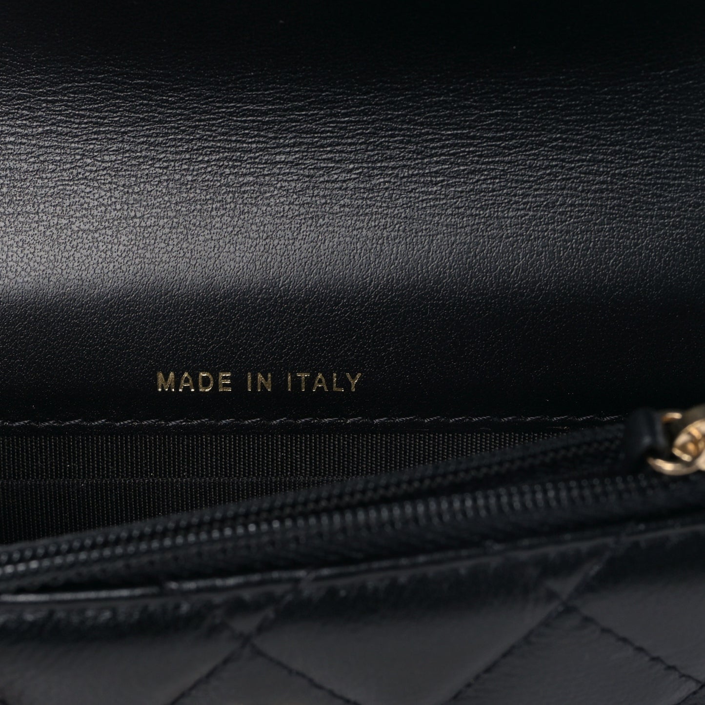 Calfskin Quilted Mini Maxi Pearls Wallet On Chain WOC Black