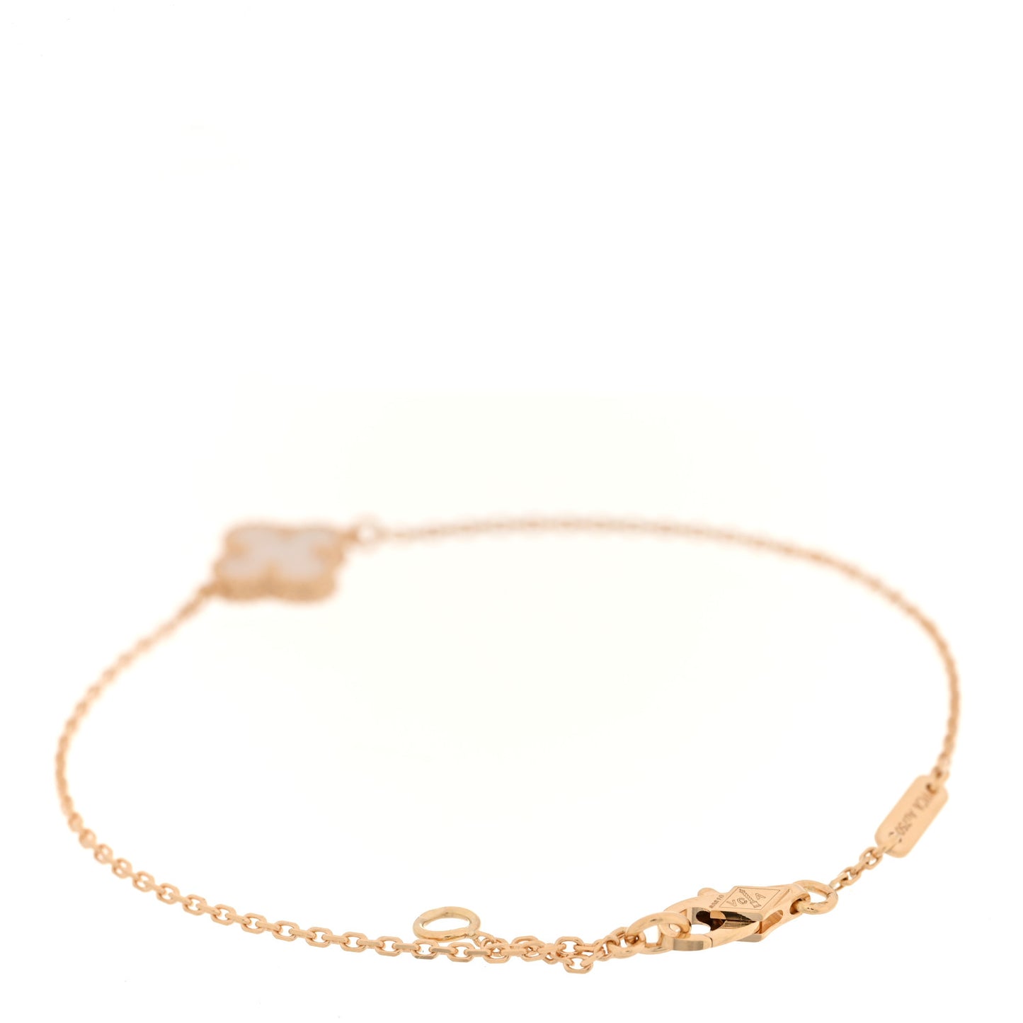 18K Yellow Gold Mother of Pearl Sweet Alhambra Bracelet