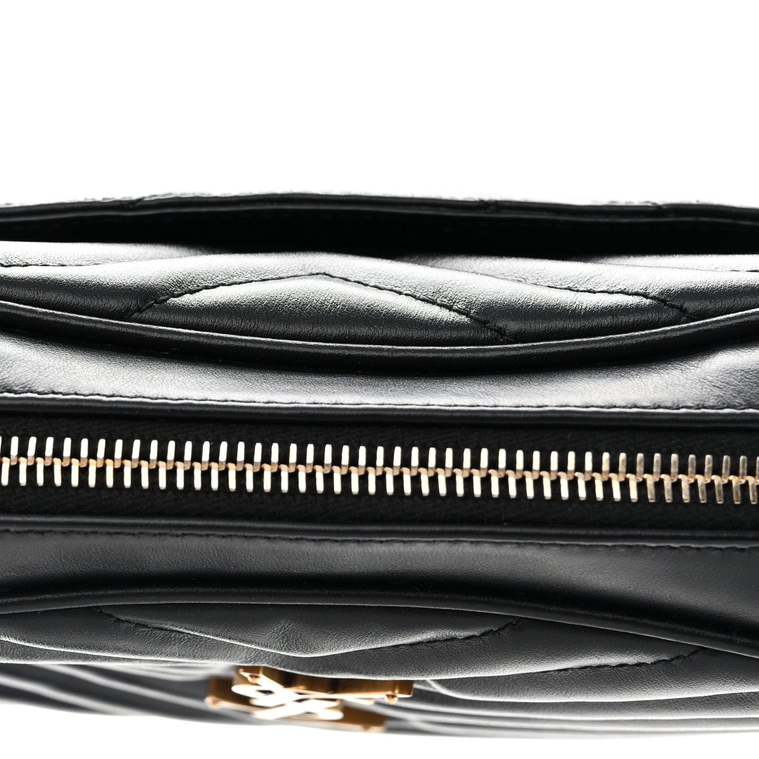 Saint Laurent Calfskin Matelasse Monogram Lou Camera Bag Black 12 of 12