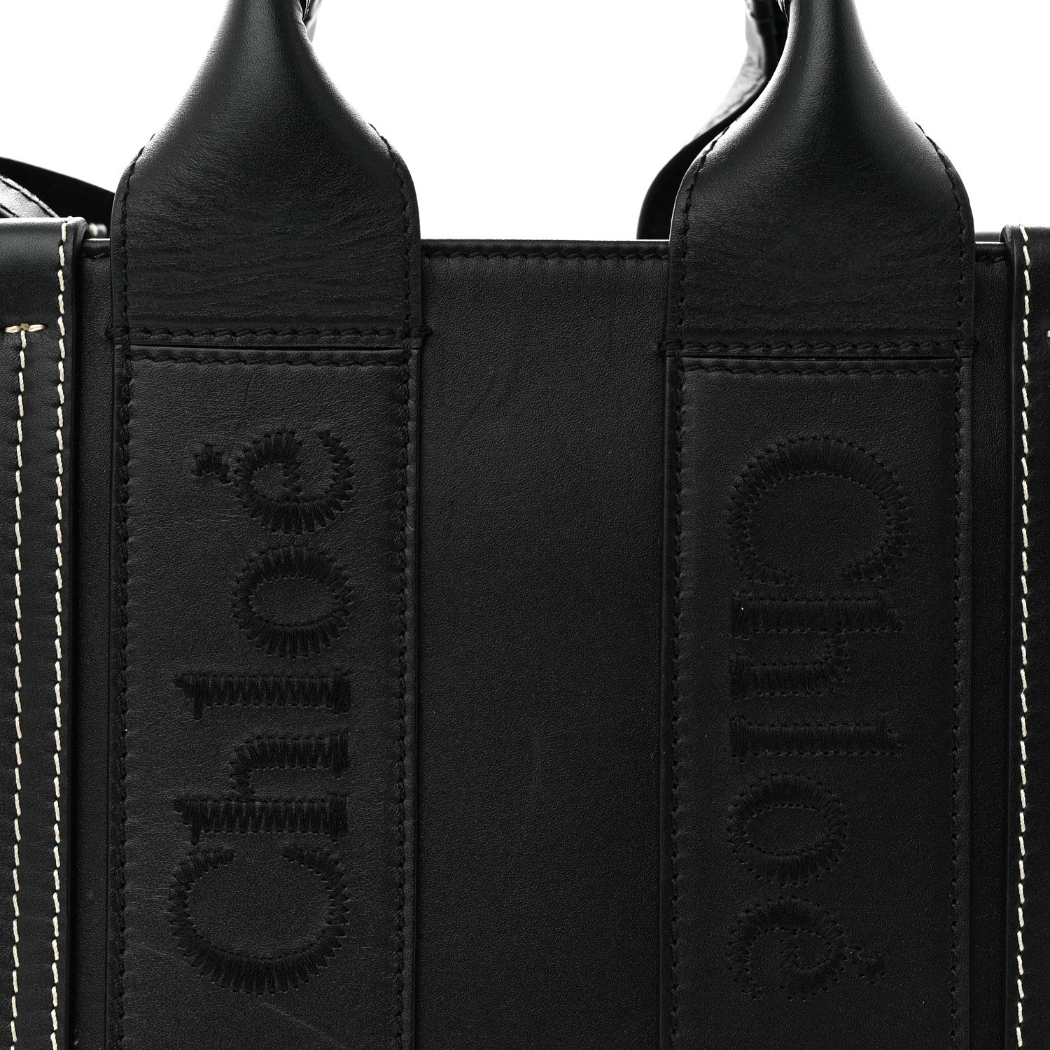 Chloe Calfskin Small Woody Tote Black 8 of 13
